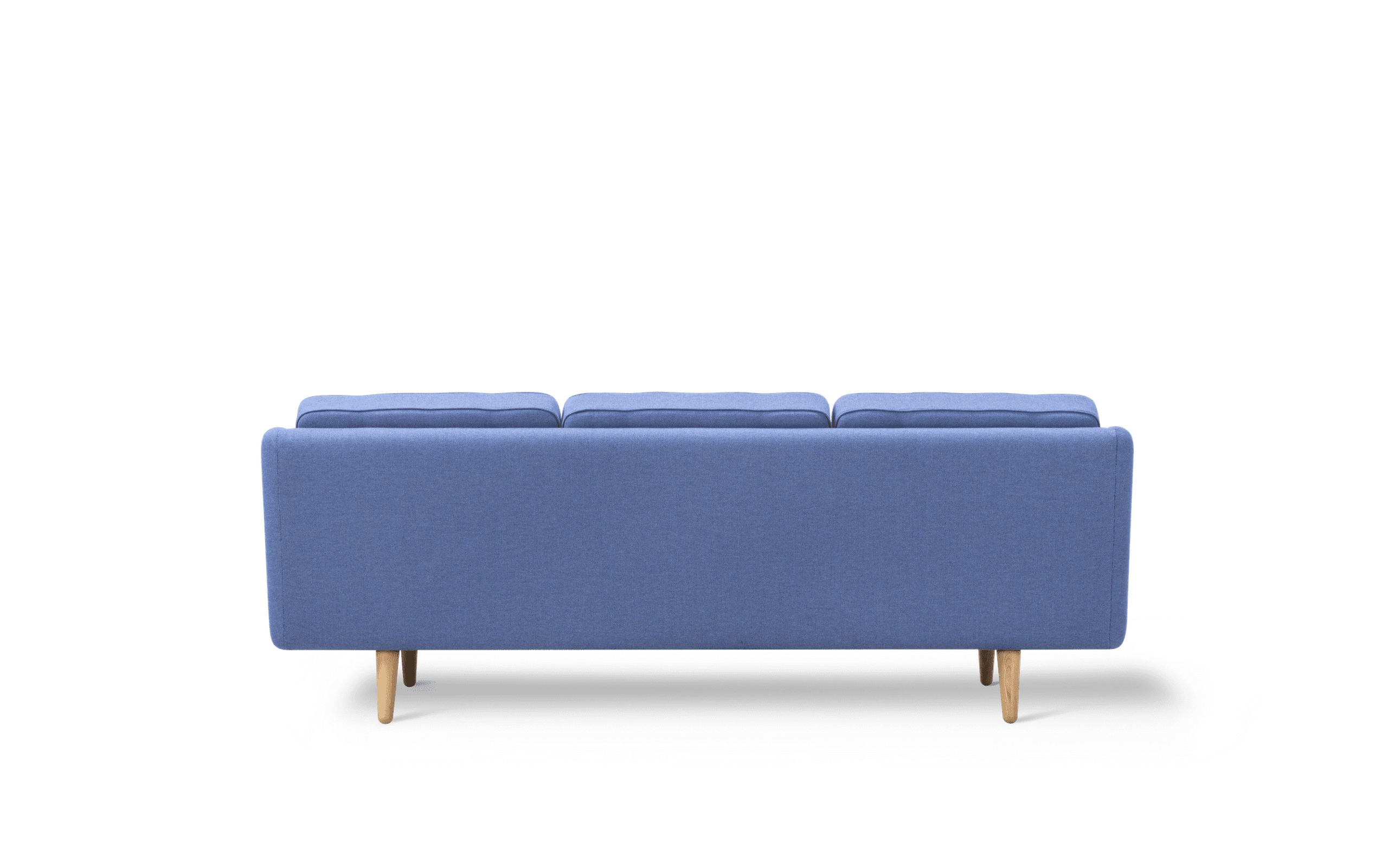 Fredericia Furniture - 3 Personers Sofa - No. 1 Sofa 2003 by Børge Mogensen - Re-wool 767 / Oak oil