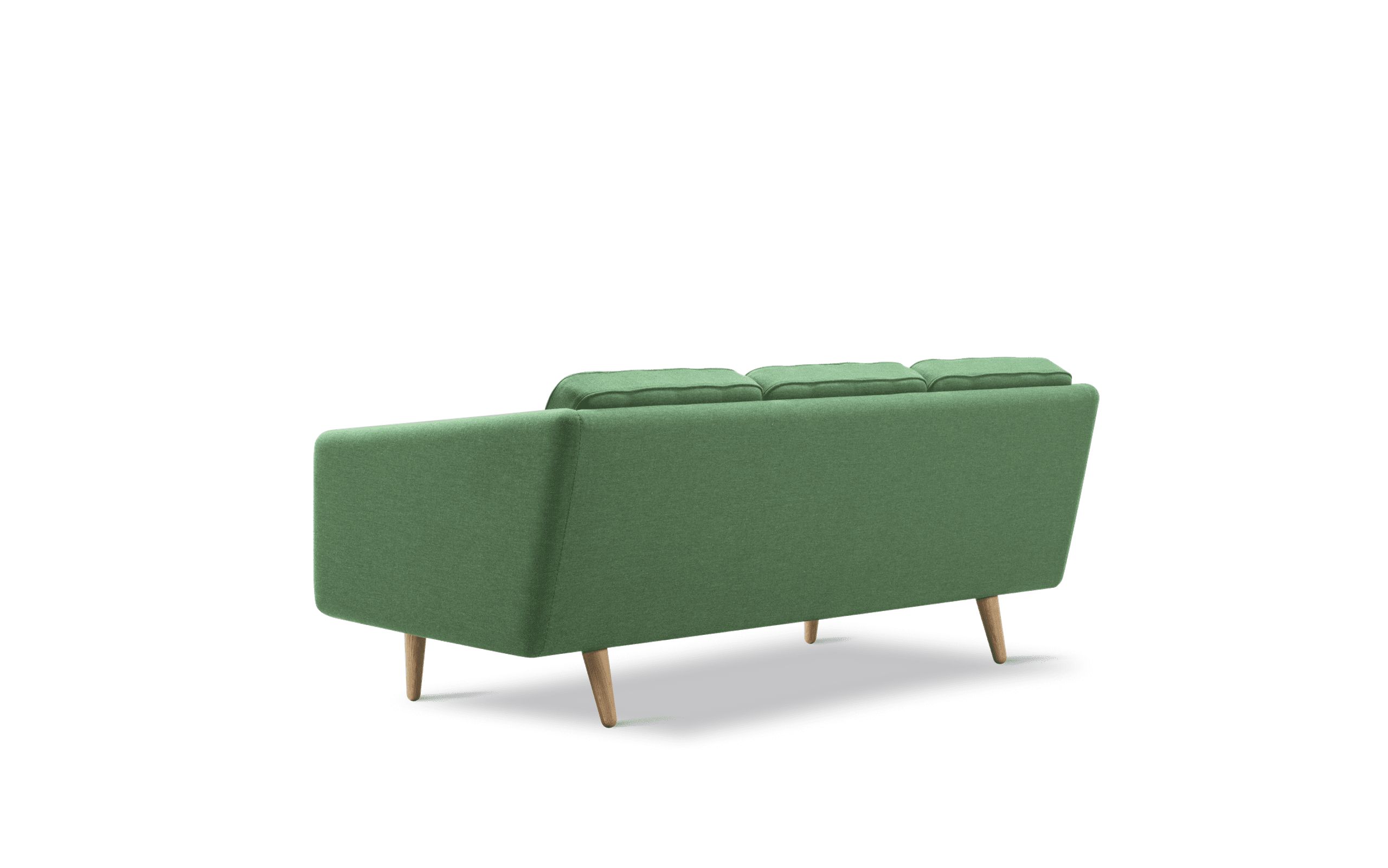 Fredericia Furniture - 3 Personers Sofa - No. 1 Sofa 2003 by Børge Mogensen - Re-wool 967 / Oak oil