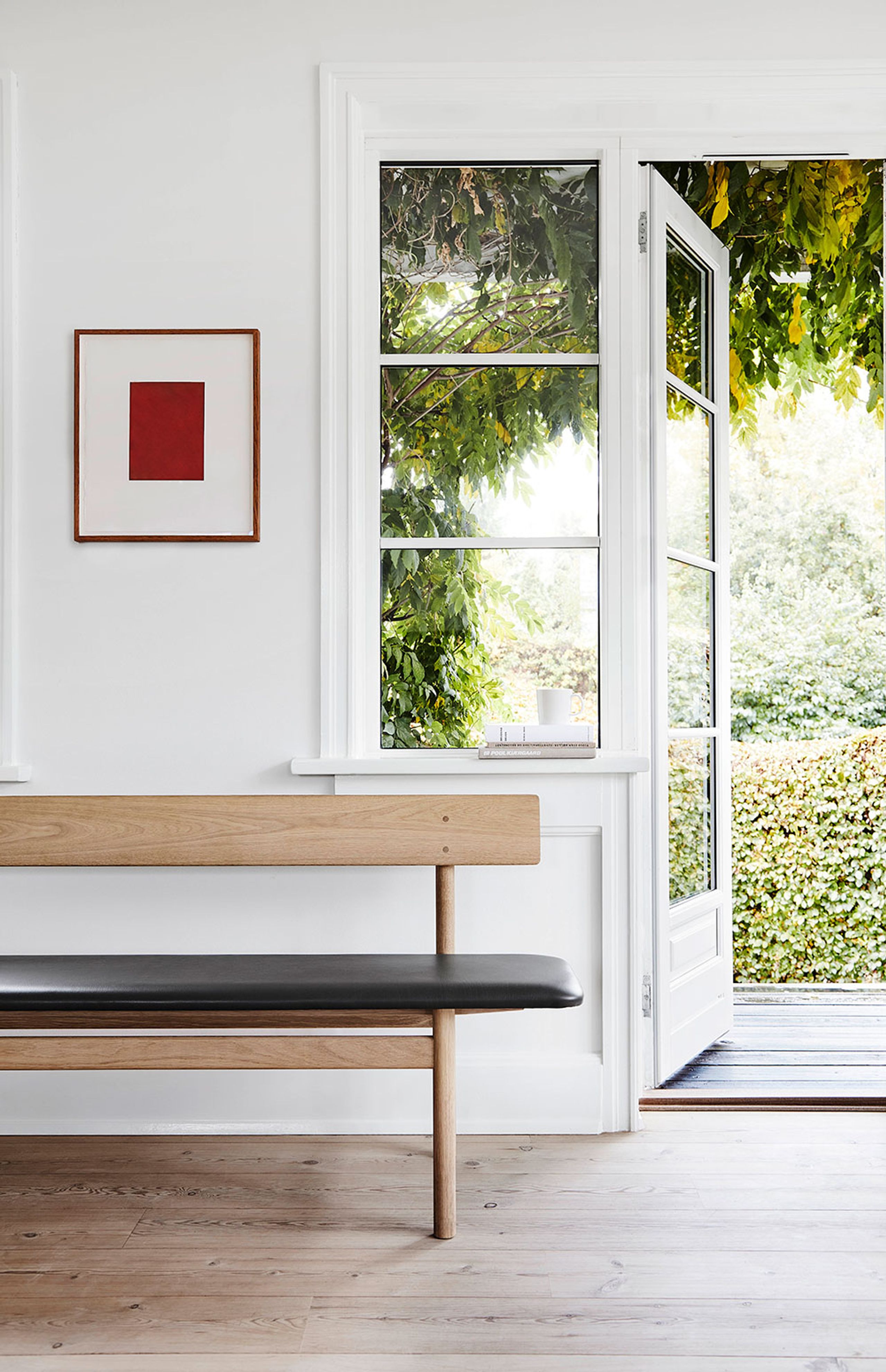 Fredericia Furniture - Bænk - Mogensen 3171 Bench by Børge Mogensen - Soaped Oak / Max 95 Cognac