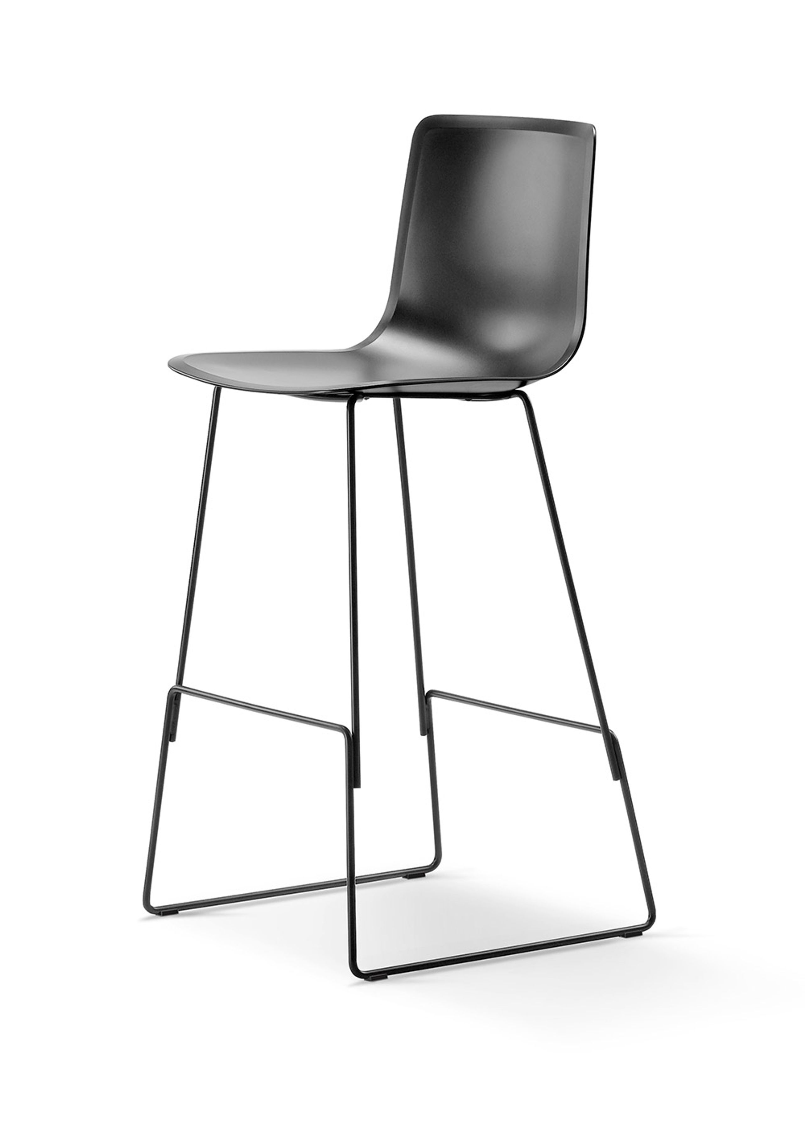 Fredericia Furniture - Bar stool - Pato Sledge Barstool 4300 by Welling/Ludvik - Black
