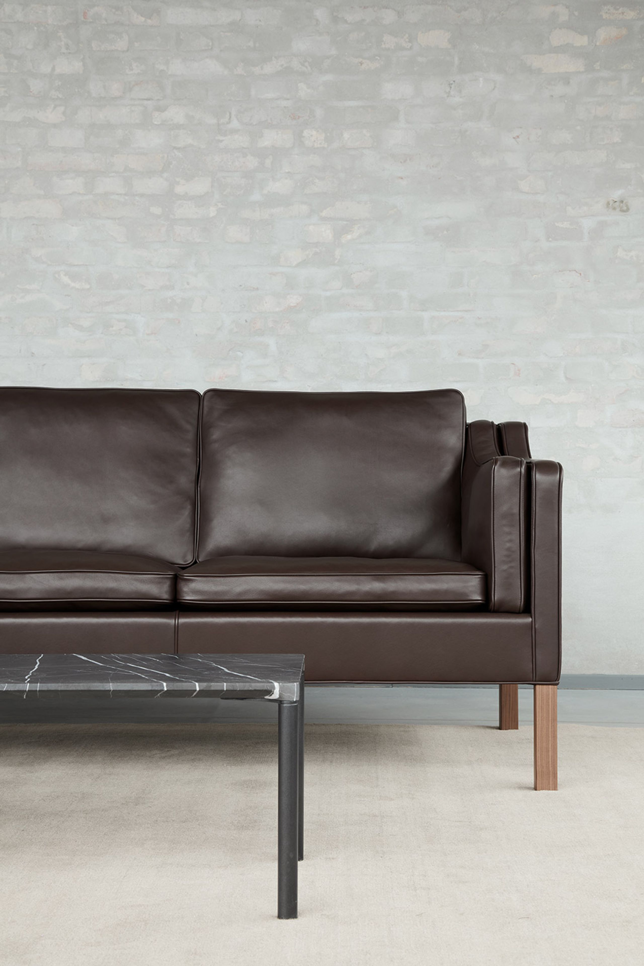 Fredericia Furniture - Bord - Piloti Stone Table 6745 by Hugo Passos - Grey Pietra (Kendzo) Marble