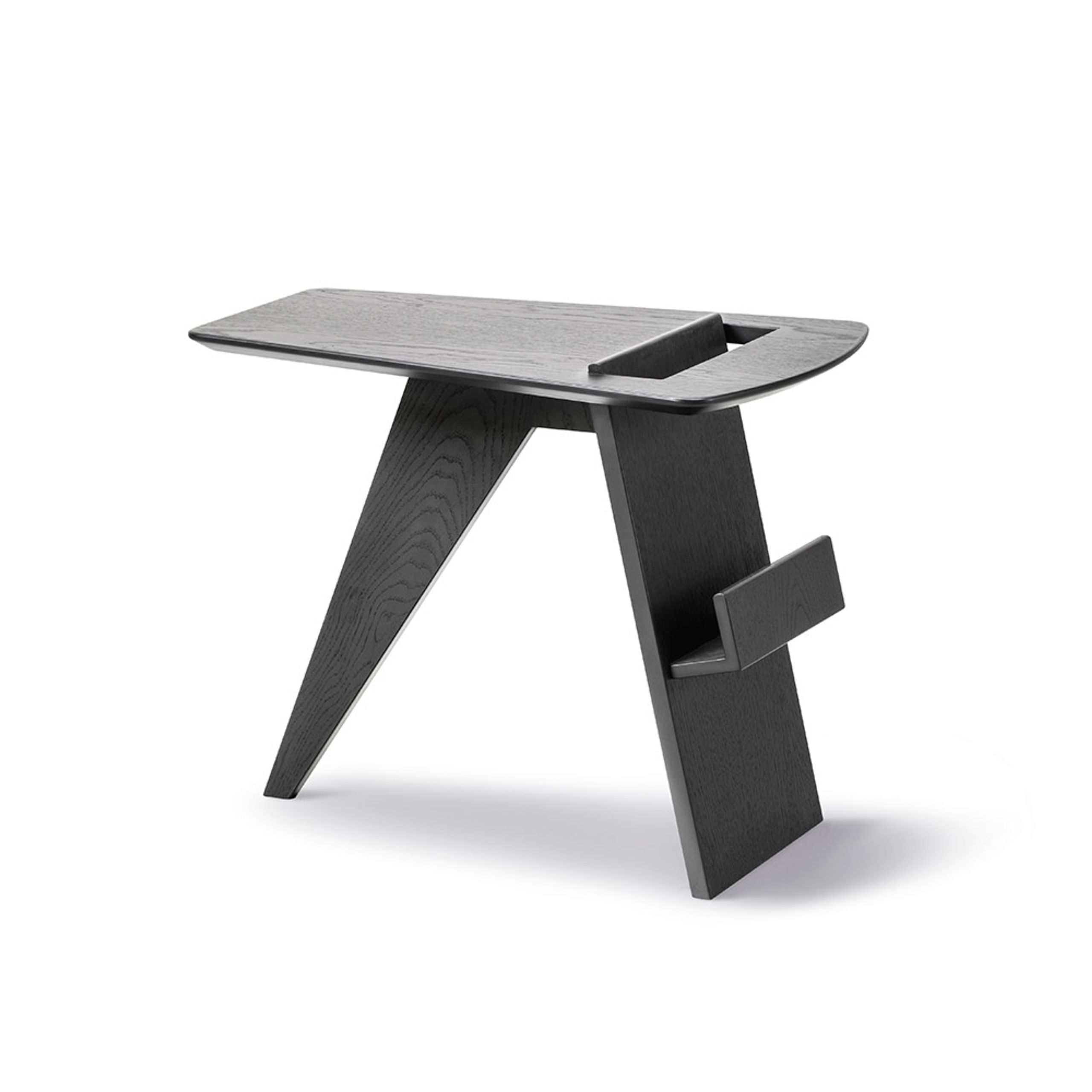 Fredericia Furniture - Table - Risom Magazine Table by Jens Risom - Black Lacquered Oak