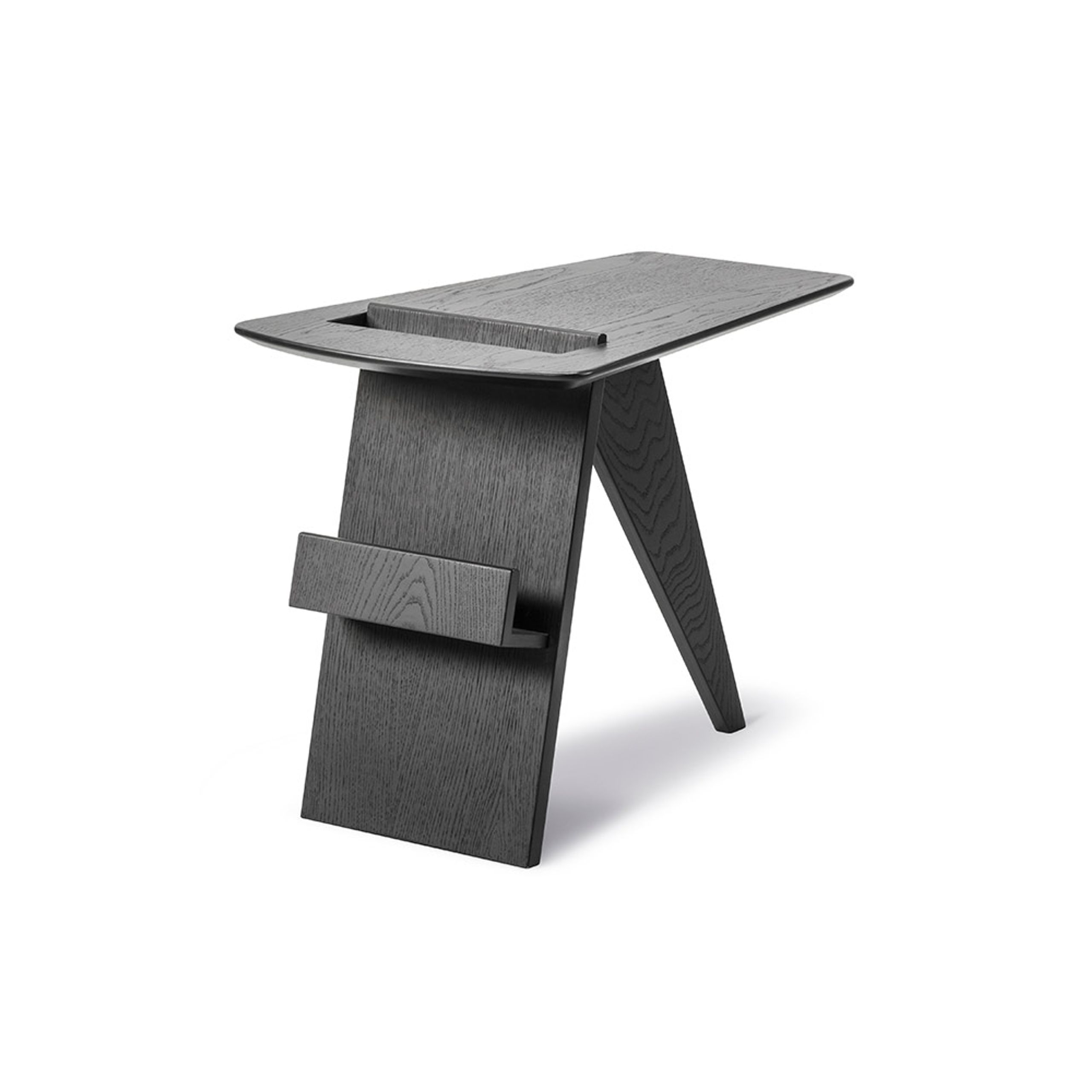 Fredericia Furniture - Table - Risom Magazine Table by Jens Risom - Black Lacquered Oak