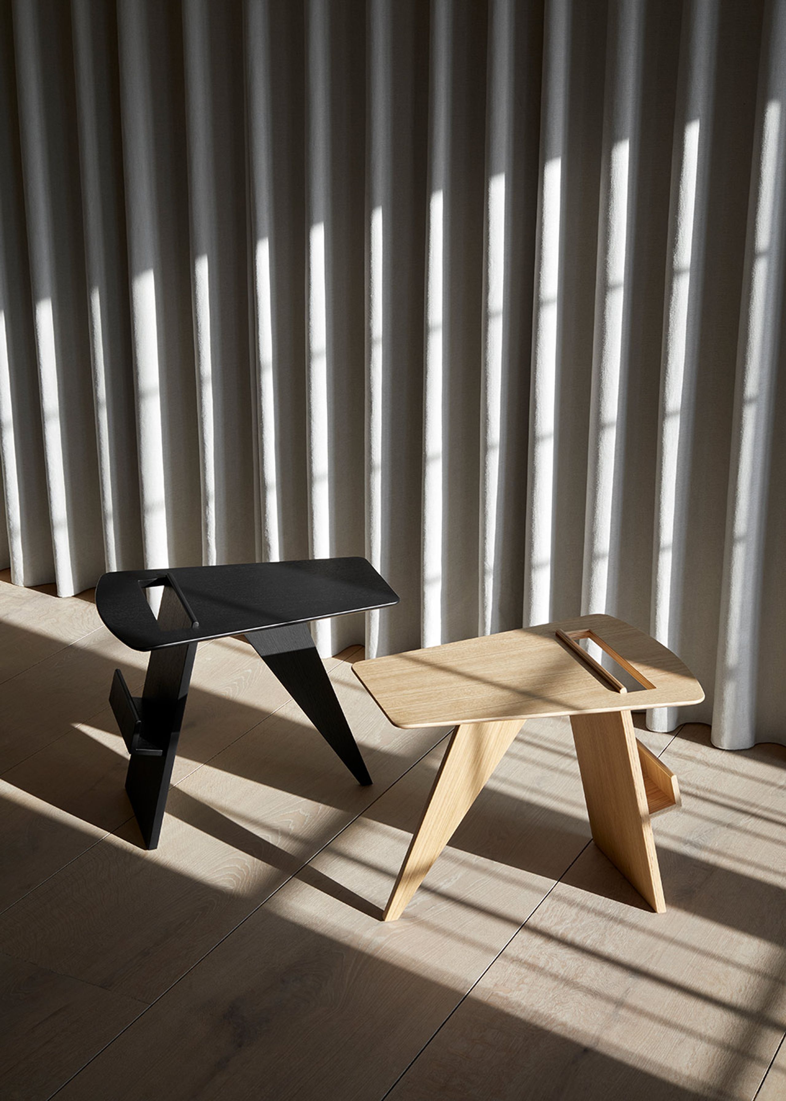 Fredericia Furniture - Table - Risom Magazine Table by Jens Risom - Black Lacquered Oak