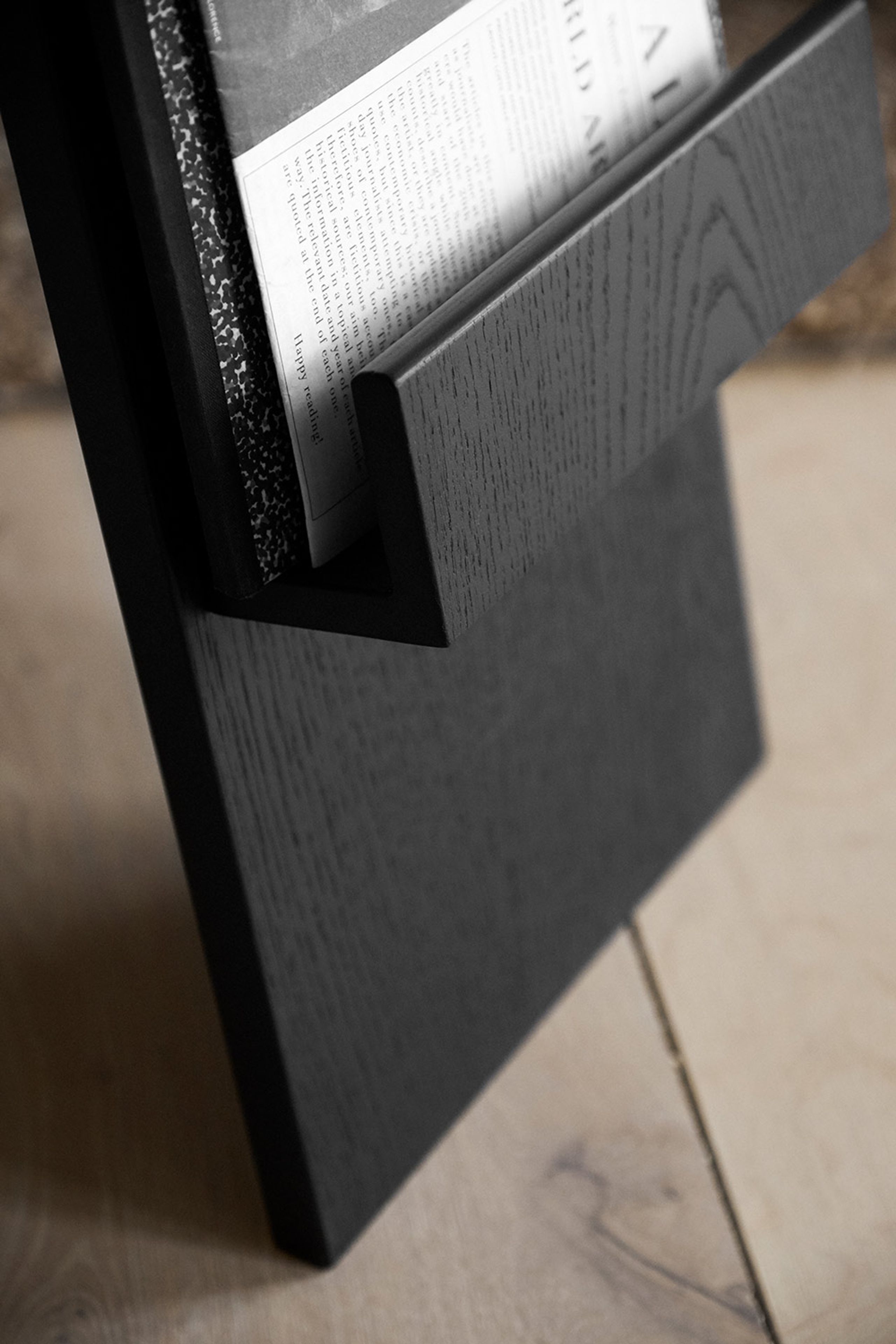 Fredericia Furniture - Table - Risom Magazine Table by Jens Risom - Black Lacquered Oak