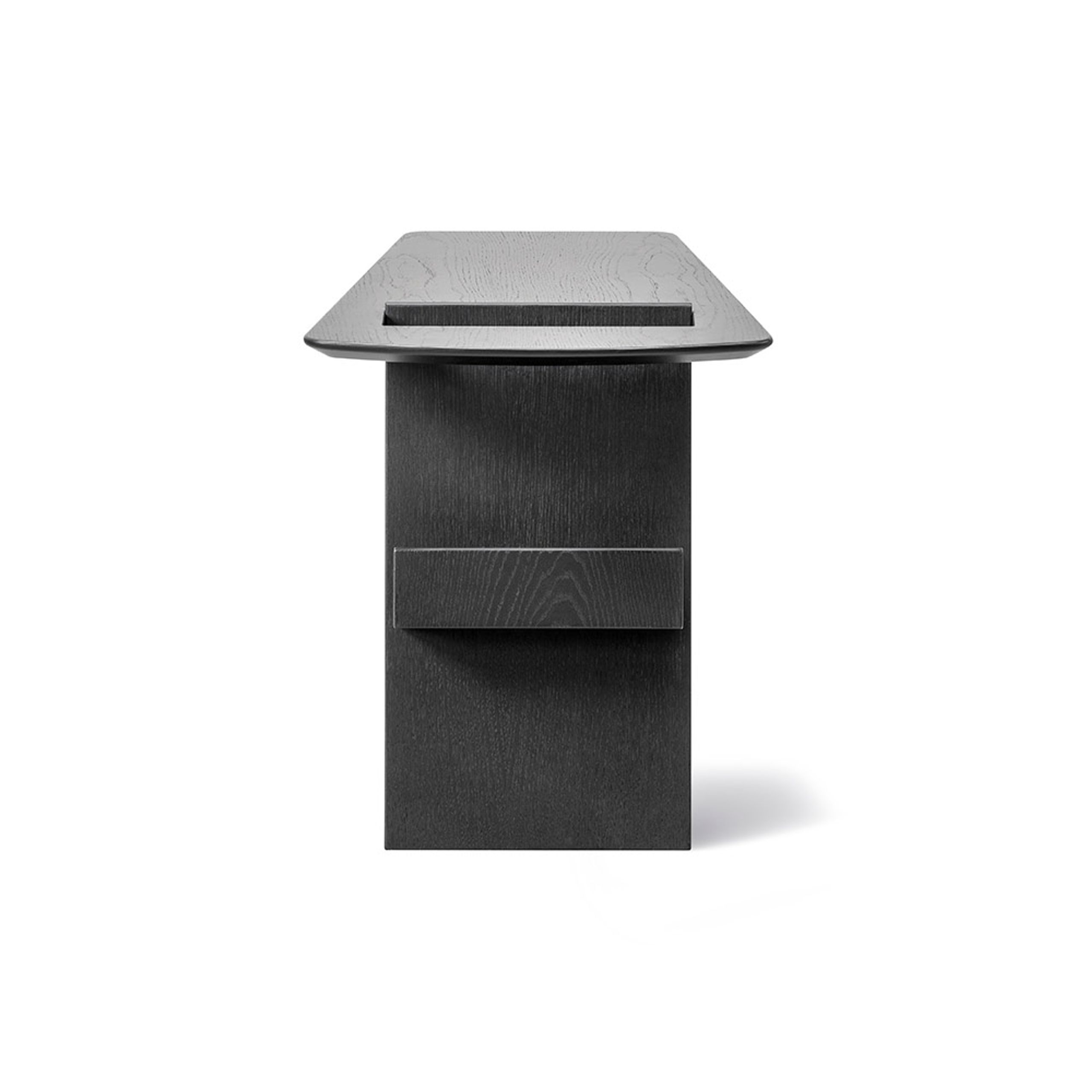 Fredericia Furniture - Table - Risom Magazine Table by Jens Risom - Black Lacquered Oak