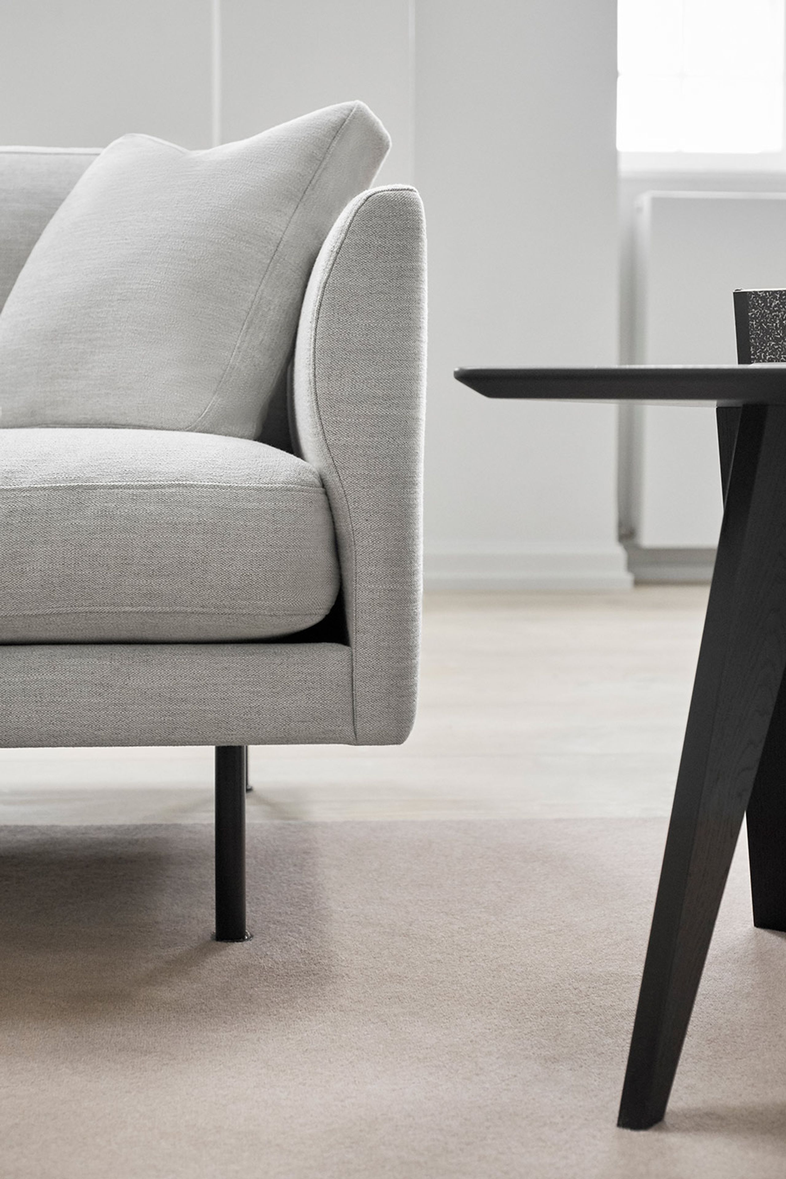 Fredericia Furniture - Table - Risom Magazine Table by Jens Risom - Black Lacquered Oak