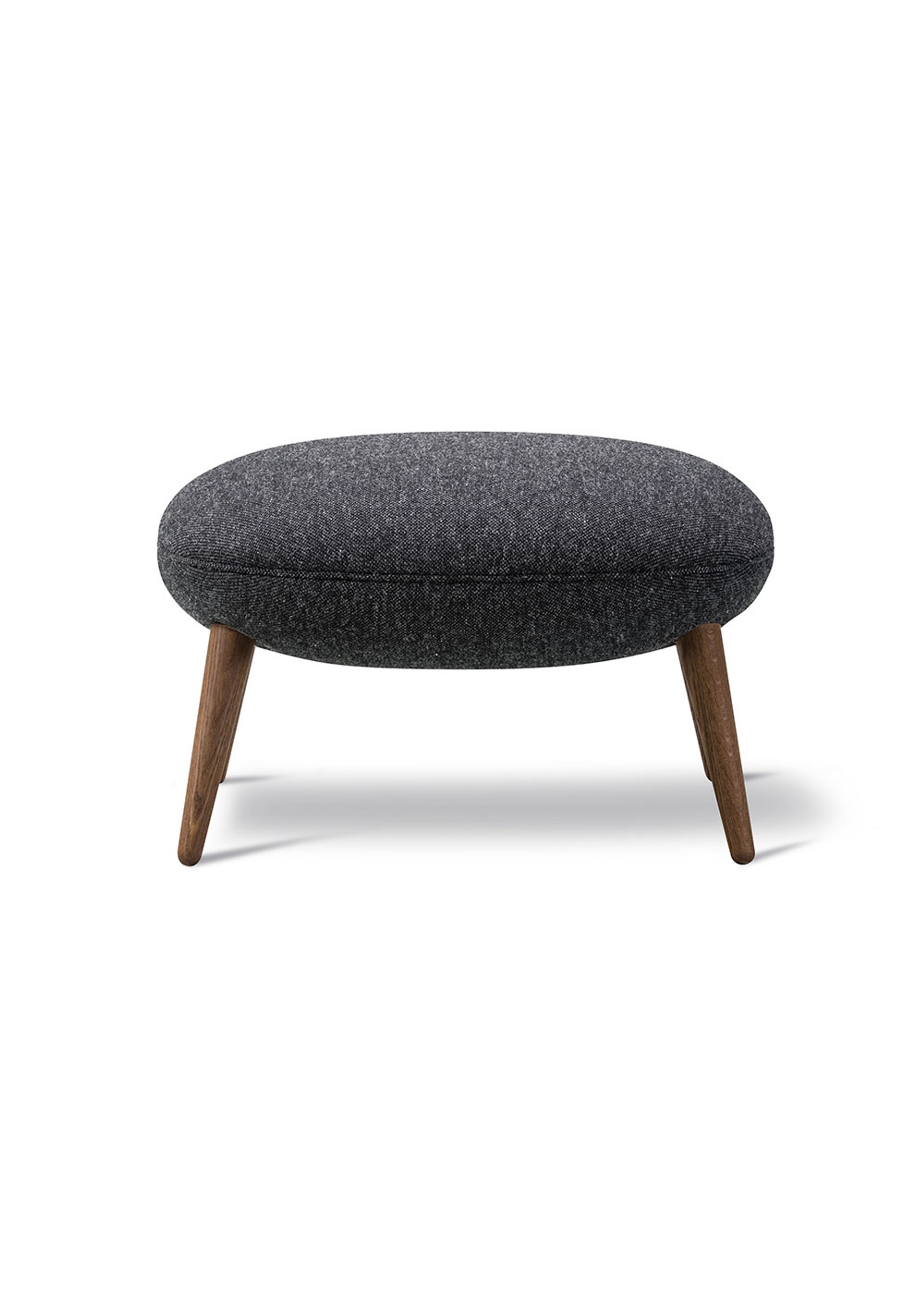 Fredericia Furniture - Podnožka - Swoon Ottoman 1771 by Space Copenhagen - Hallingdal 180 / Smoke Stained Oak