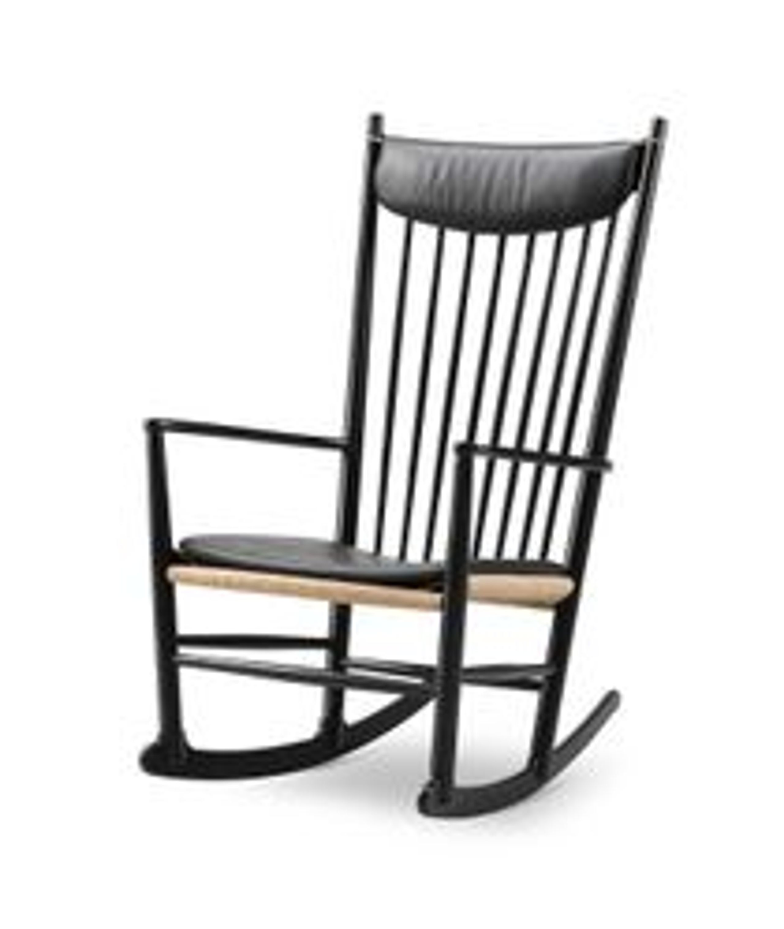 Fredericia Furniture - Chaise à bascule - Wegner J16 Accessories P1600H by Hans J. Wegner - Seat Cushion - Omni 301 Black