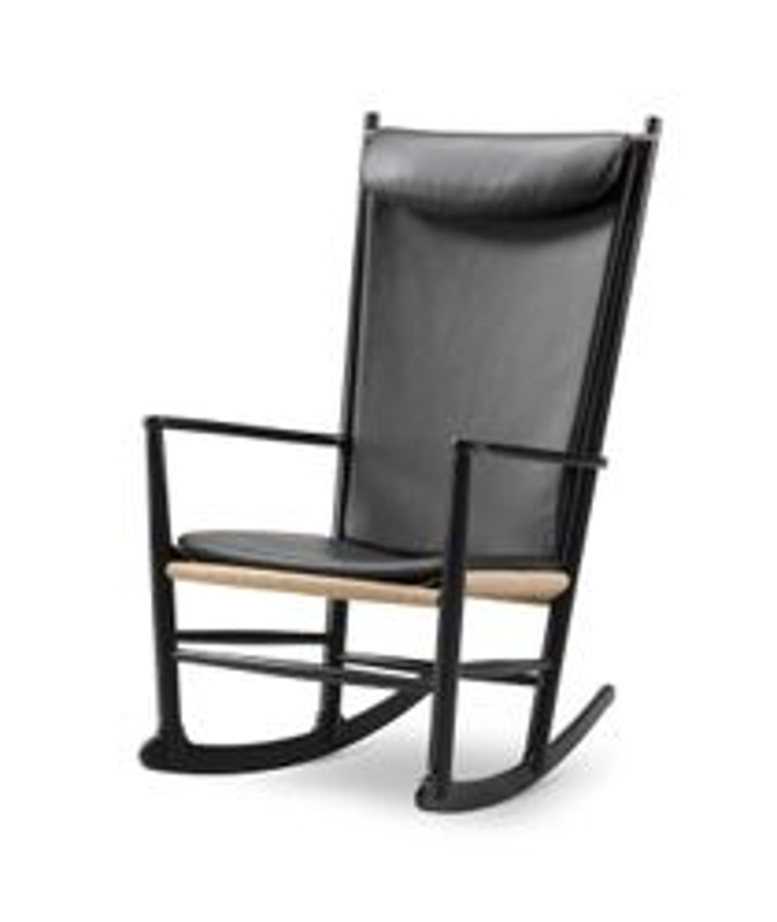 Fredericia Furniture - Chaise à bascule - Wegner J16 Accessories P1600H by Hans J. Wegner - Seat Cushion - Omni 301 Black