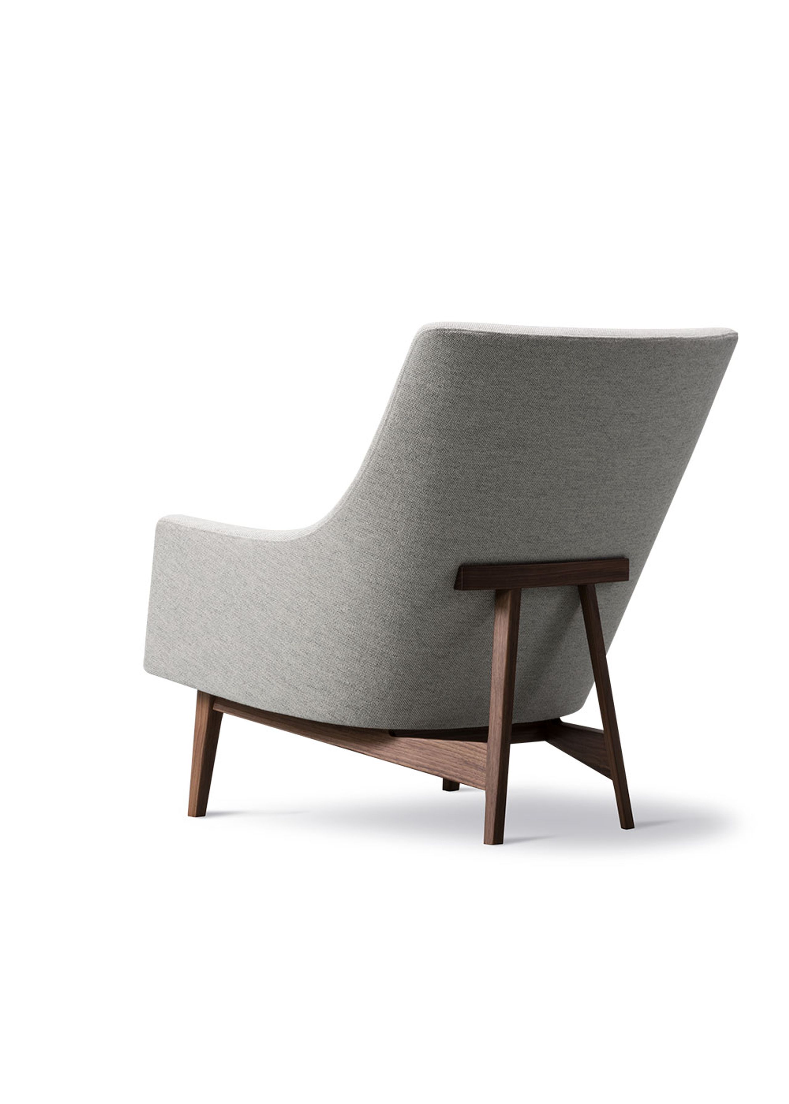 Fredericia Furniture - Armchair - A-Chair 6540 by Jens Risom - Hallingdal 110 / Oiled Walnut