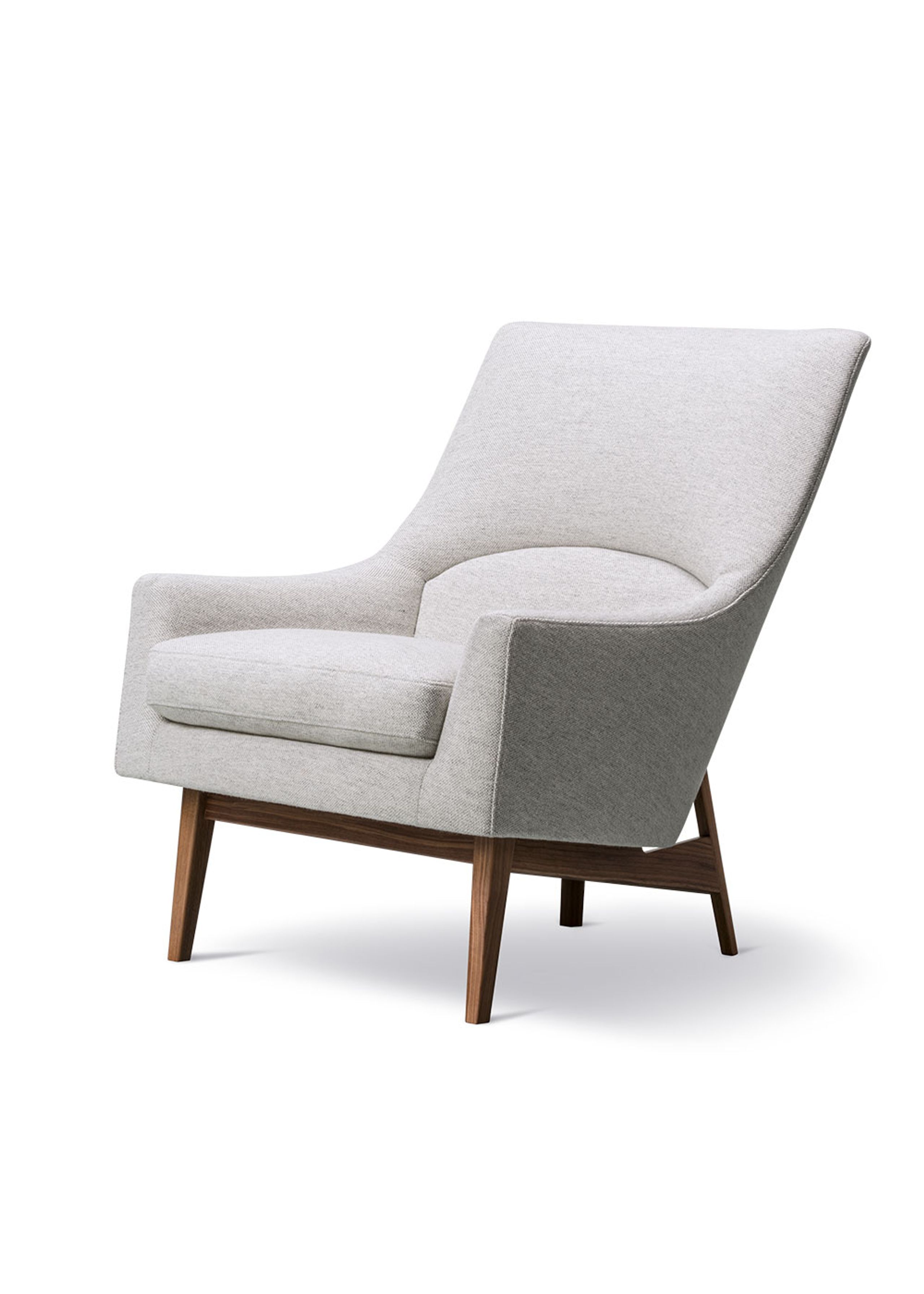 Fredericia Furniture - Armchair - A-Chair 6540 by Jens Risom - Hallingdal 110 / Oiled Walnut