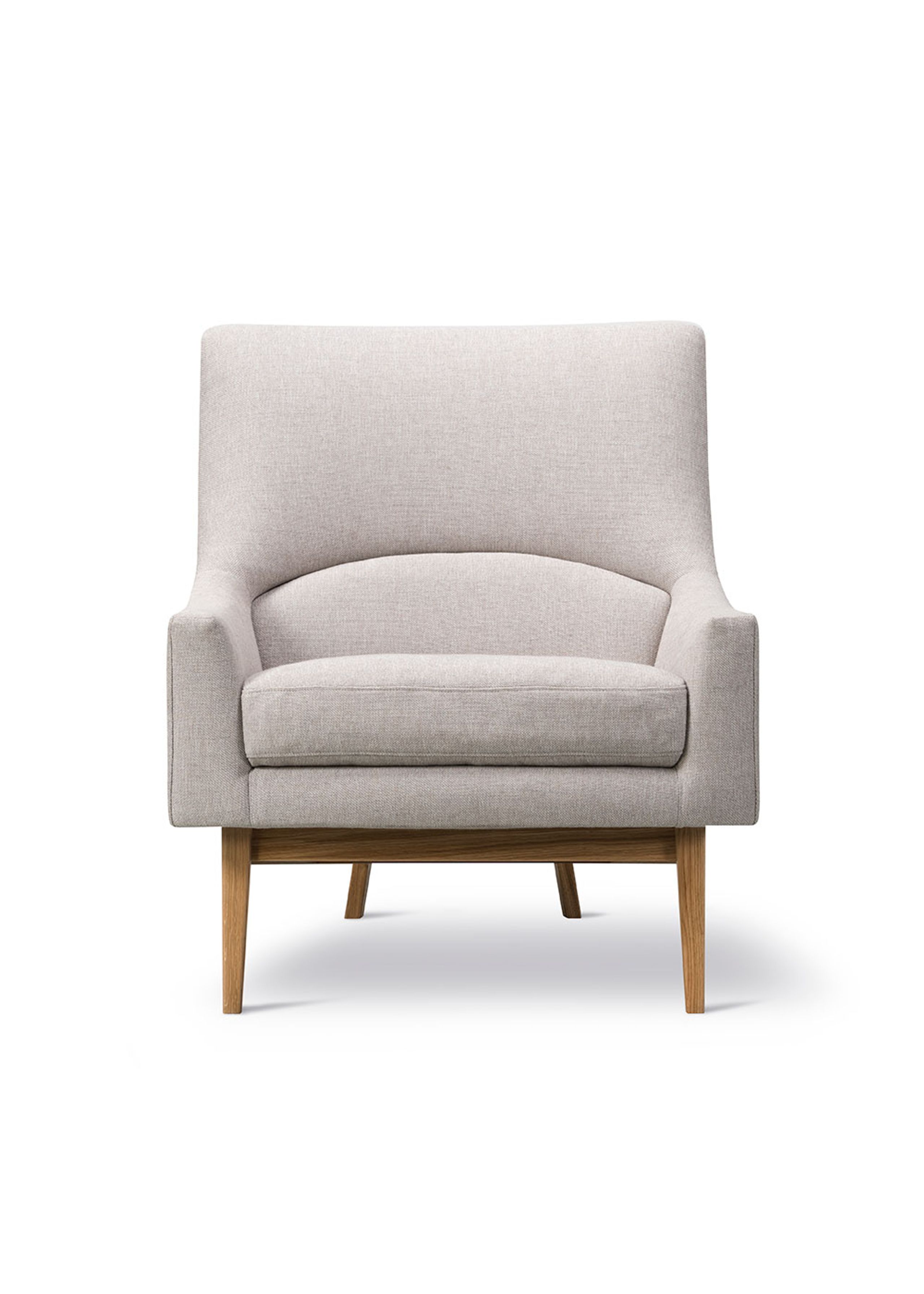 Fredericia Furniture - Armchair - A-Chair 6540 by Jens Risom - Sunniva 717 / Lacquered Oak
