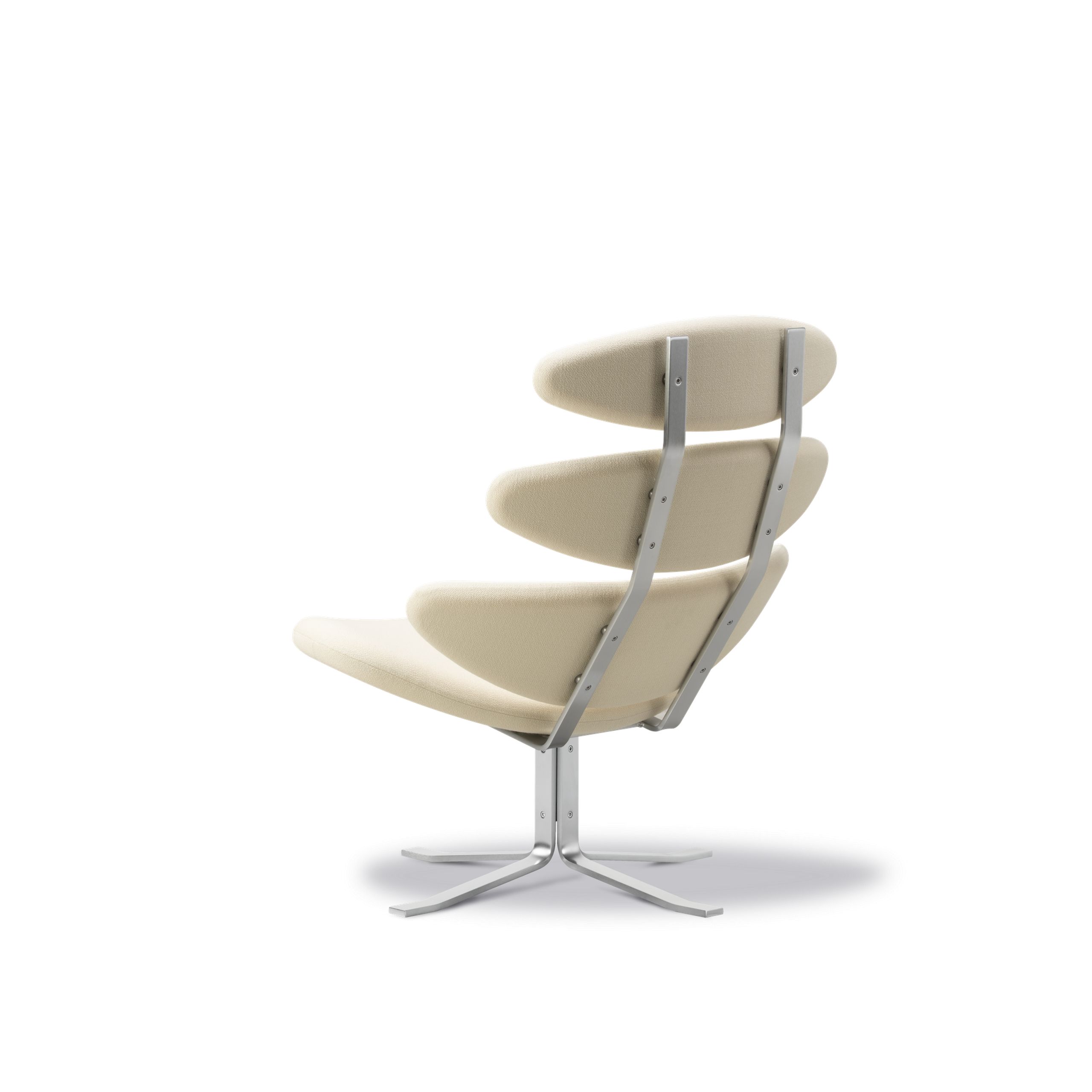Fredericia Furniture - Sessel - Corona Chair 5000 by By Poul M. Volther - Vidar 1511, Brushed Steel