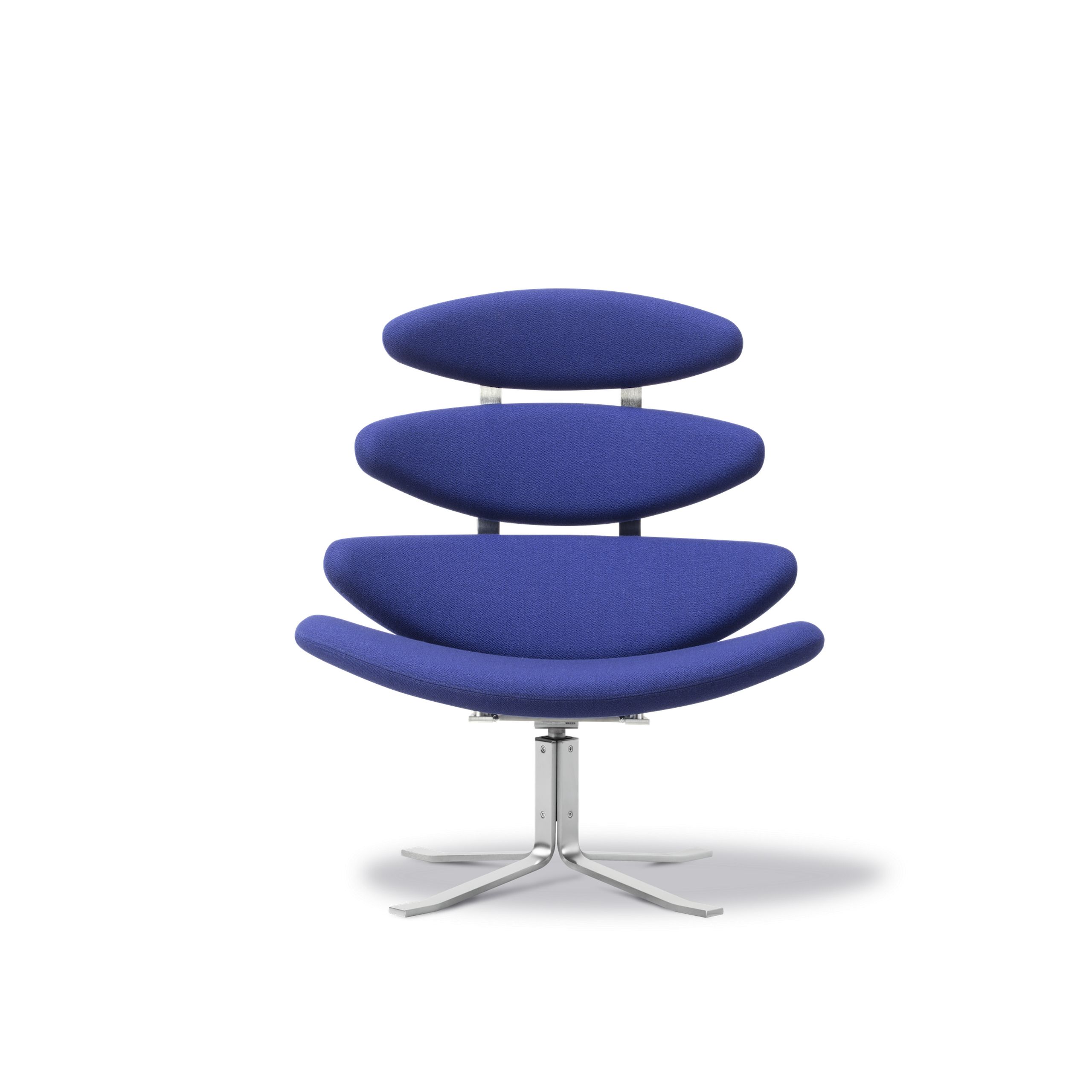 Fredericia Furniture - Sessel - Corona Chair 5000 by By Poul M. Volther - Vidar 676, Brushed Steel