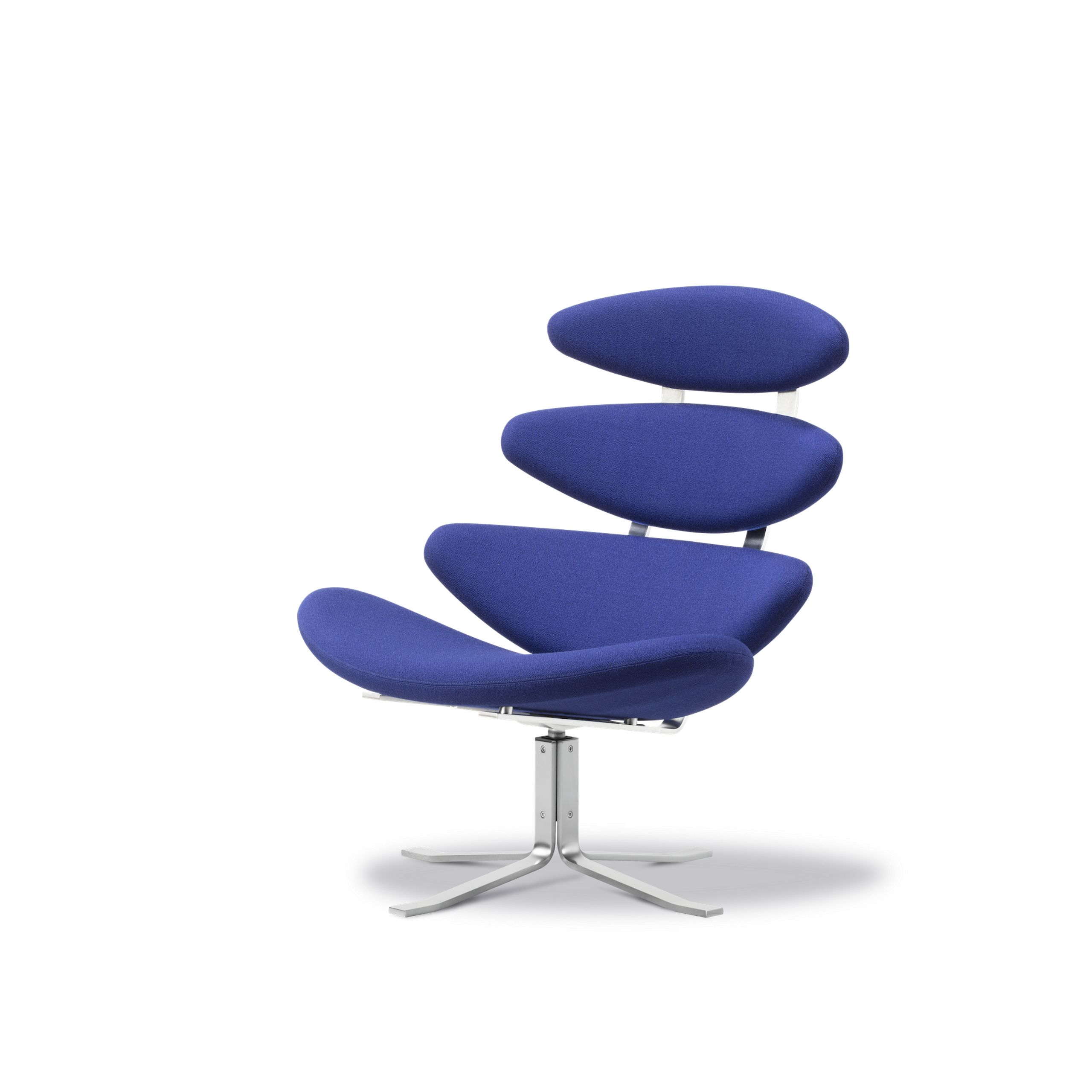 Fredericia Furniture - Sessel - Corona Chair 5000 by By Poul M. Volther - Vidar 676, Brushed Steel