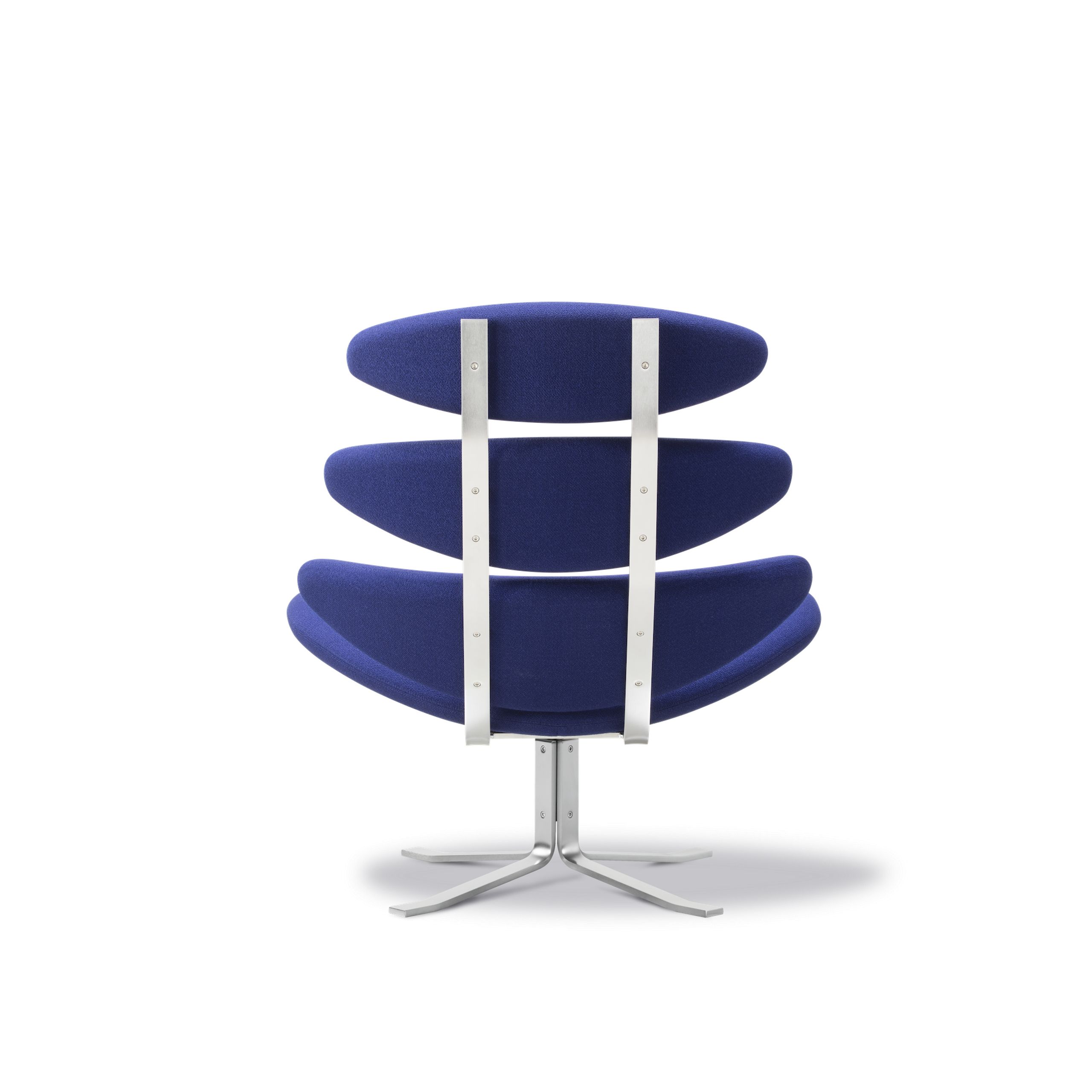 Fredericia Furniture - Sessel - Corona Chair 5000 by By Poul M. Volther - Vidar 676, Brushed Steel