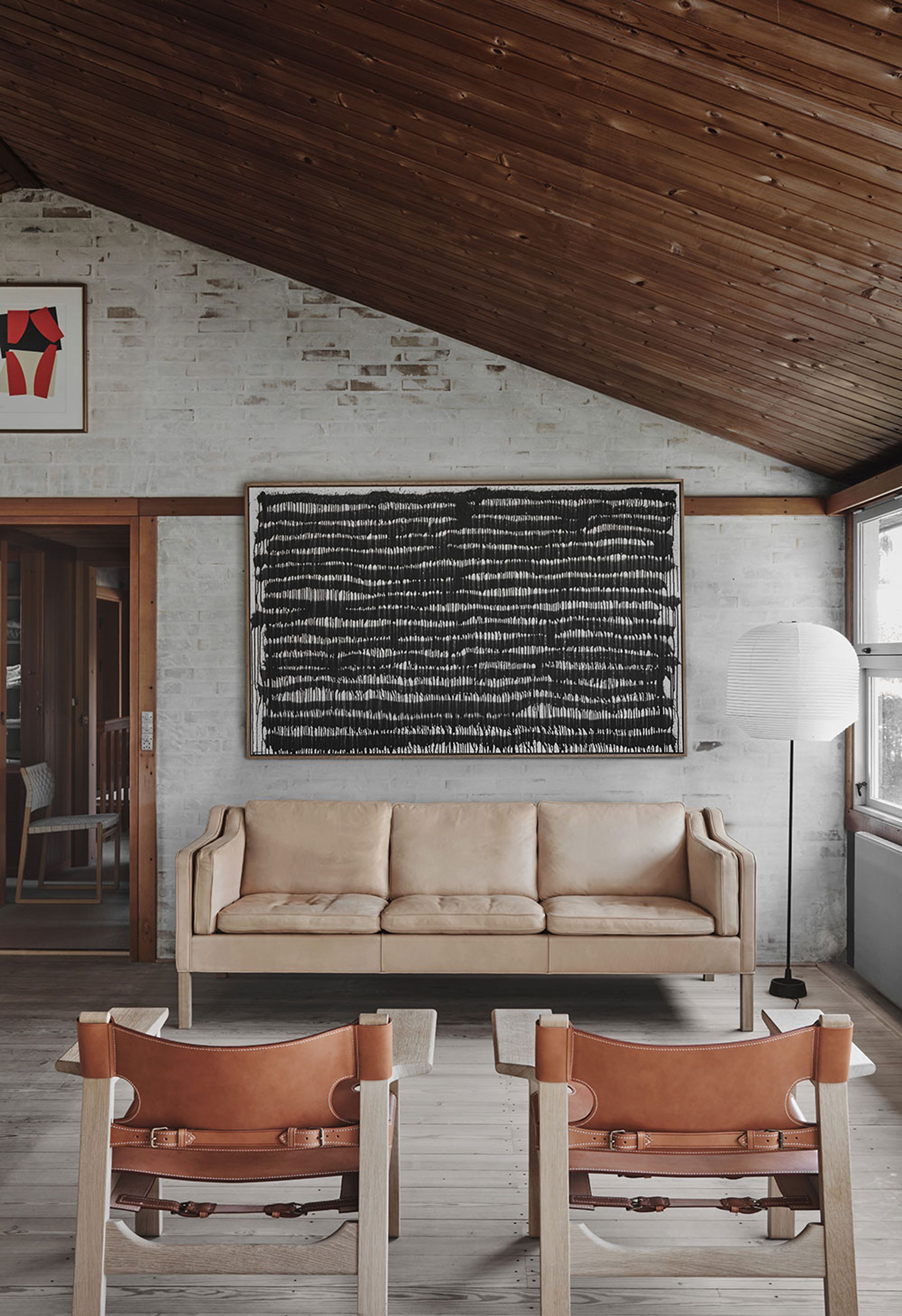 Fredericia Furniture - Lænestol - Den Spanske Stol 2226 by Børge Mogensen - Light Oiled Oak / Vegetable Tanned Natural Saddle Leather