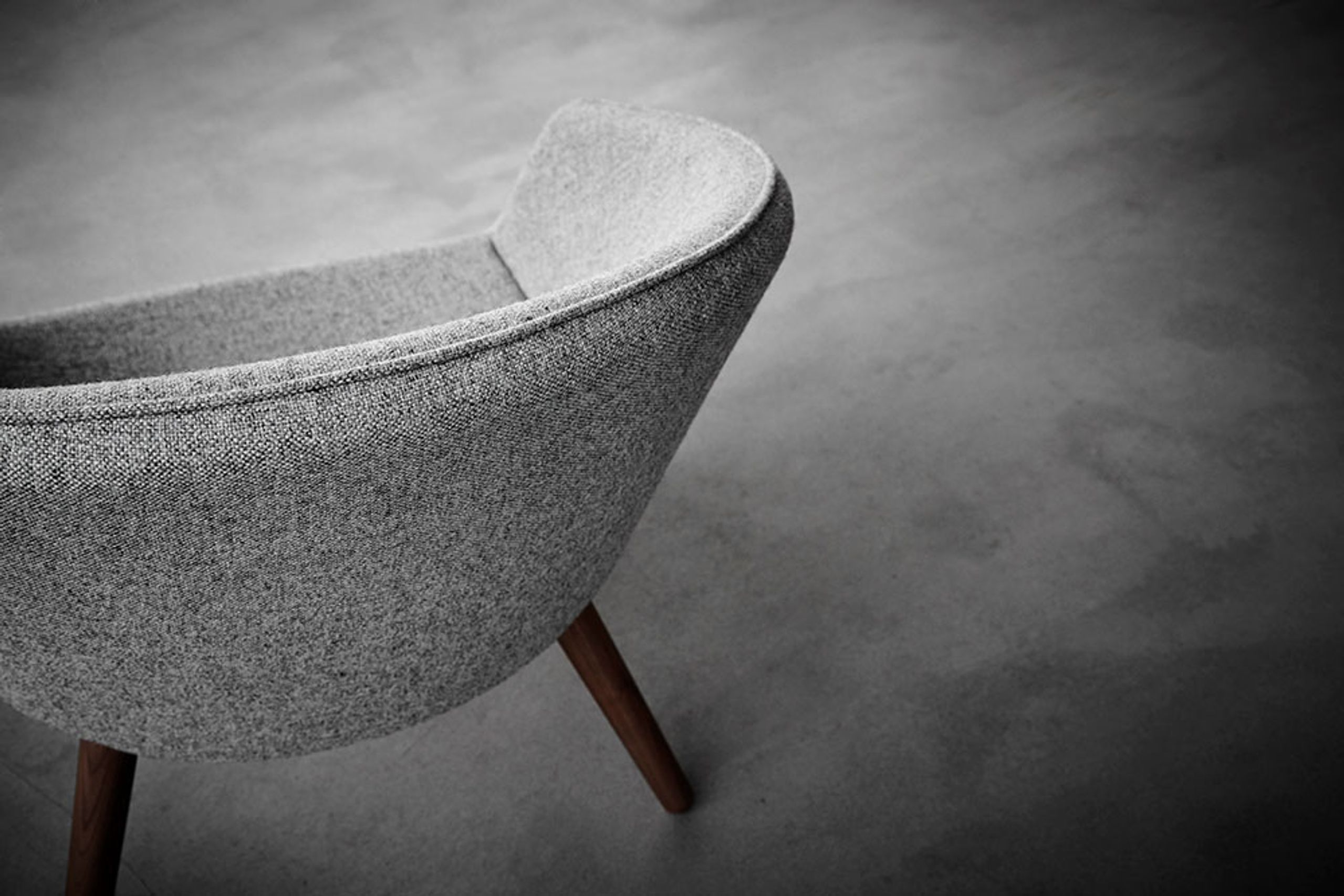 Fredericia Furniture - Křeslo - Ditzel Lounge Chair 2631 by Nanna Ditzel - Hallingdal 130 / Lacquered Walnut