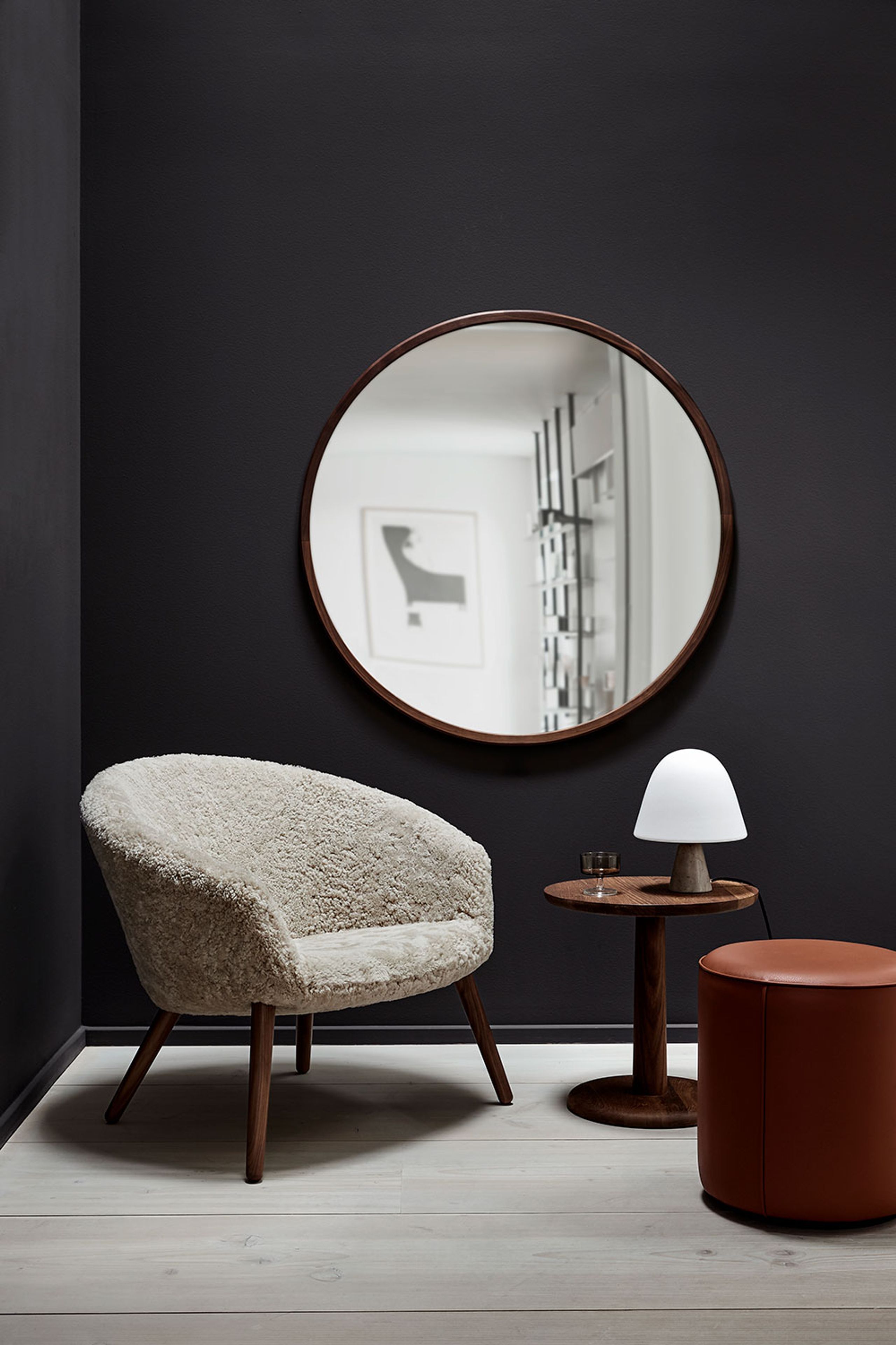 Fredericia Furniture - Křeslo - Ditzel Lounge Chair 2631 by Nanna Ditzel - Hallingdal 130 / Lacquered Walnut