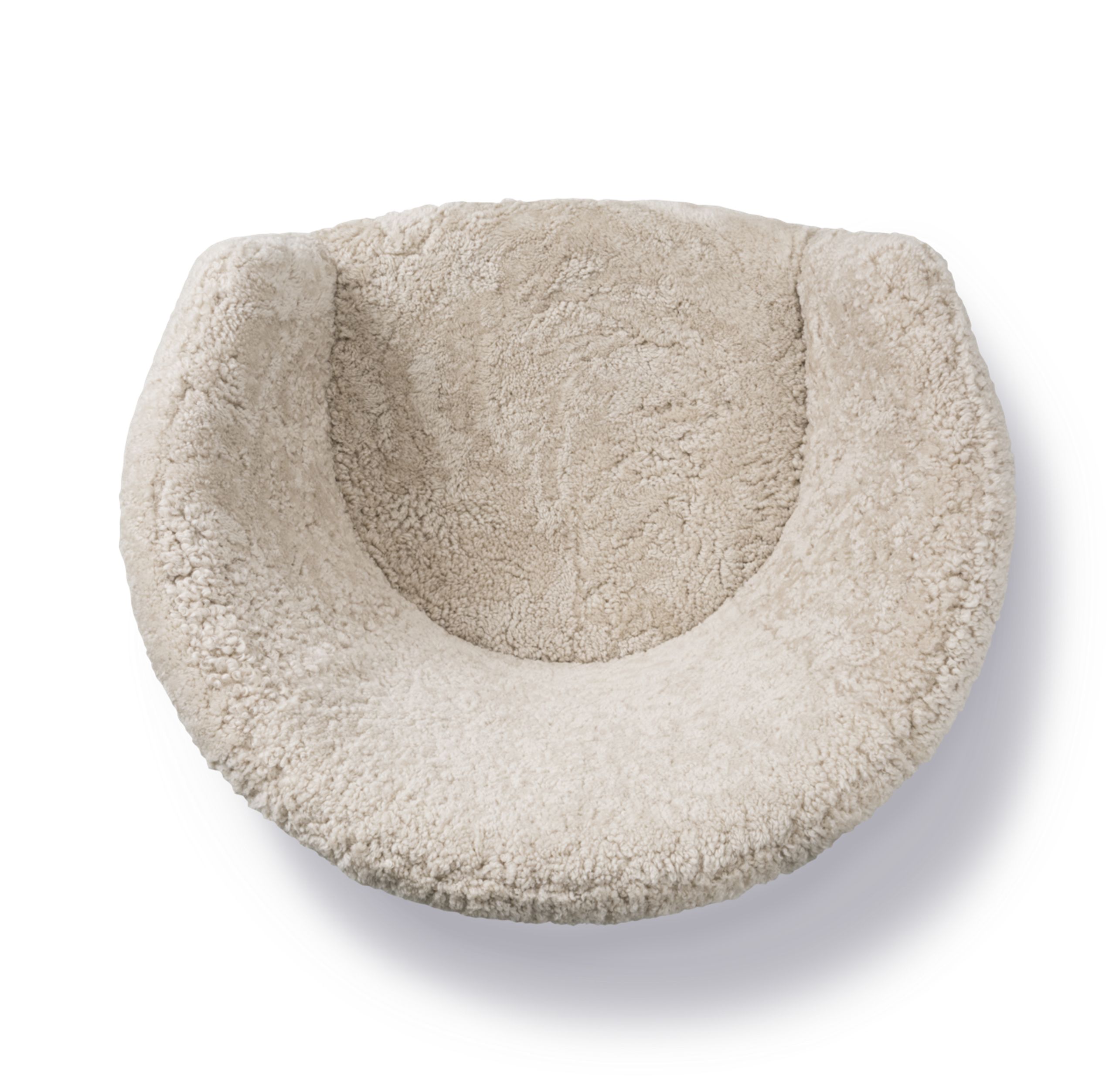 Fredericia Furniture - Sessel - Ditzel Lounge Chair 2631 by Nanna Ditzel - Sheepskin Moonlight / Olied Oak