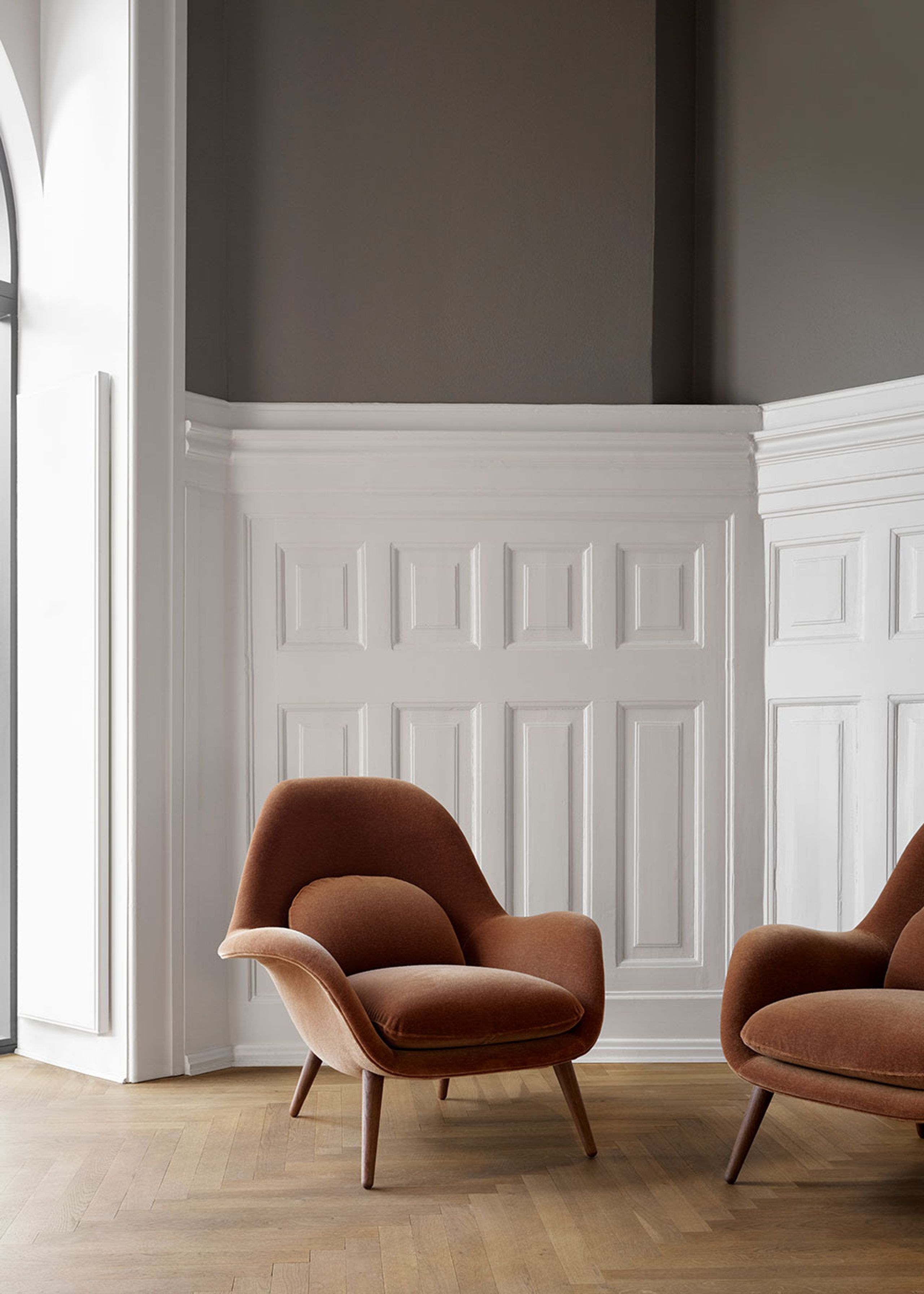 Fredericia Furniture - Fauteuil - Swoon Dining Armchair 1770 by Space Copenhagen - Sunniva 717 / Smoke Stained Oak