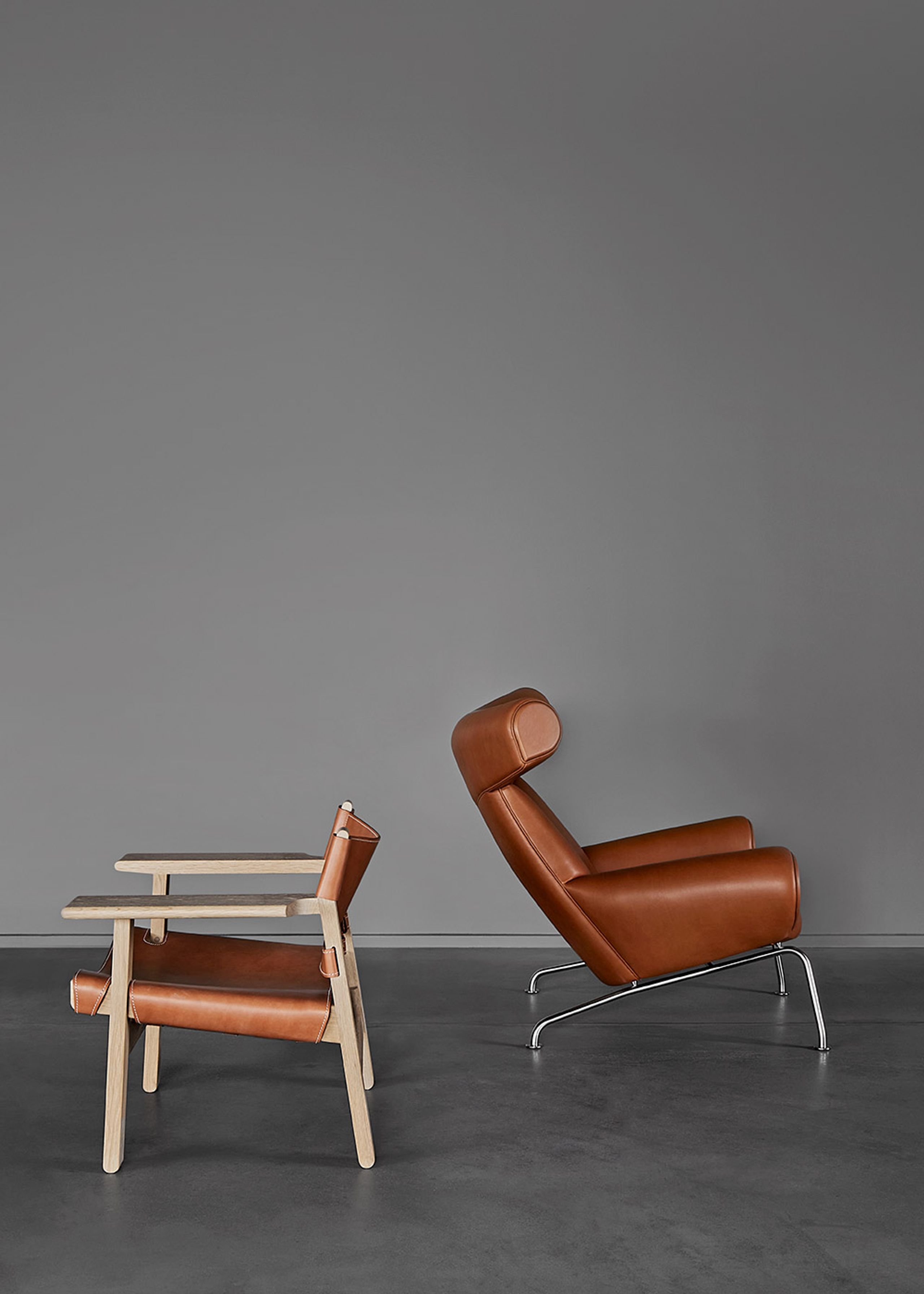 Fredericia Furniture - Křeslo - Wegner Ox Chair 1000 by Hans J. Wegner - Primo 75 Cognac