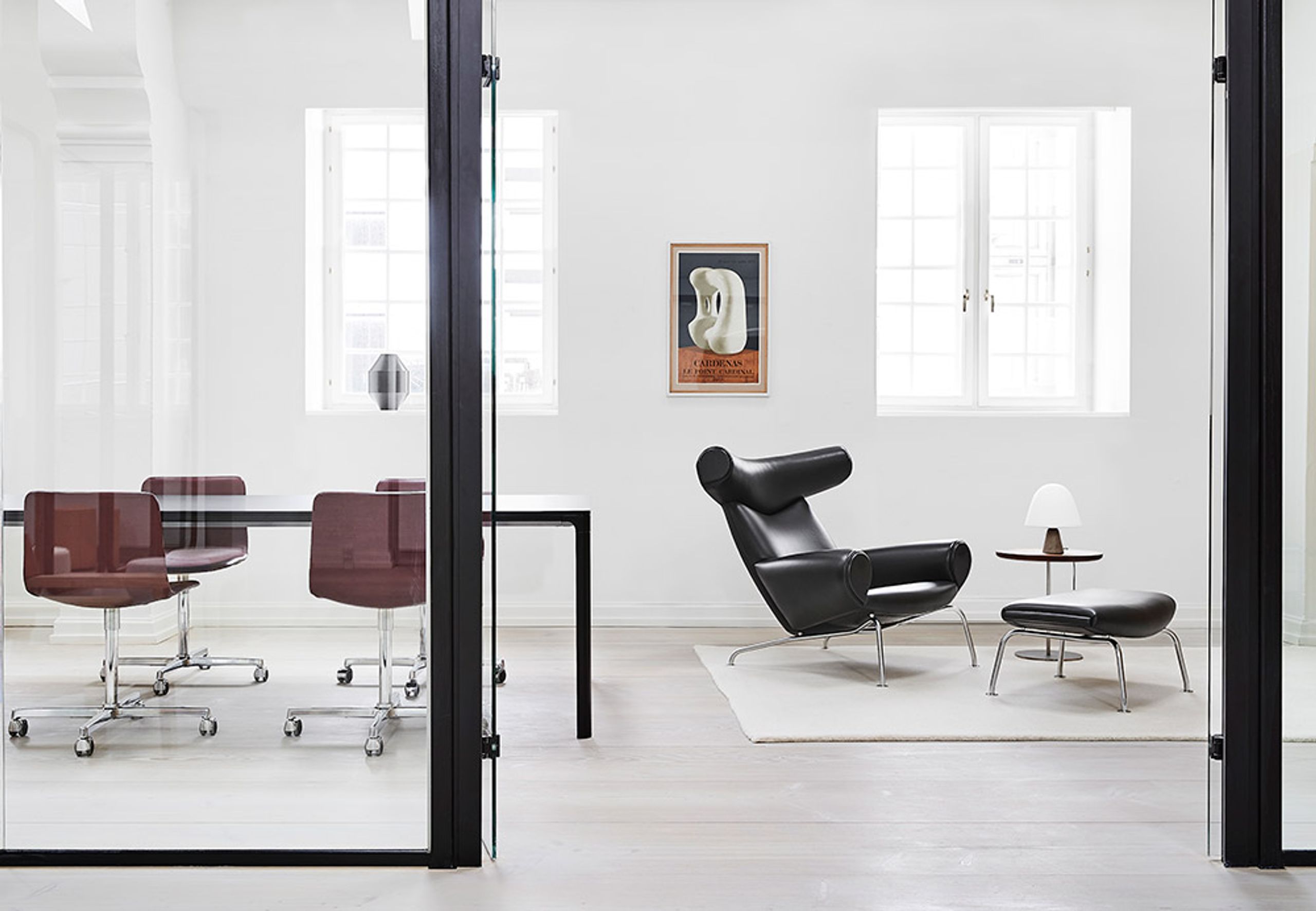 Fredericia Furniture - Křeslo - Wegner Ox Chair 1000 by Hans J. Wegner - Vegeta 90 Neutral
