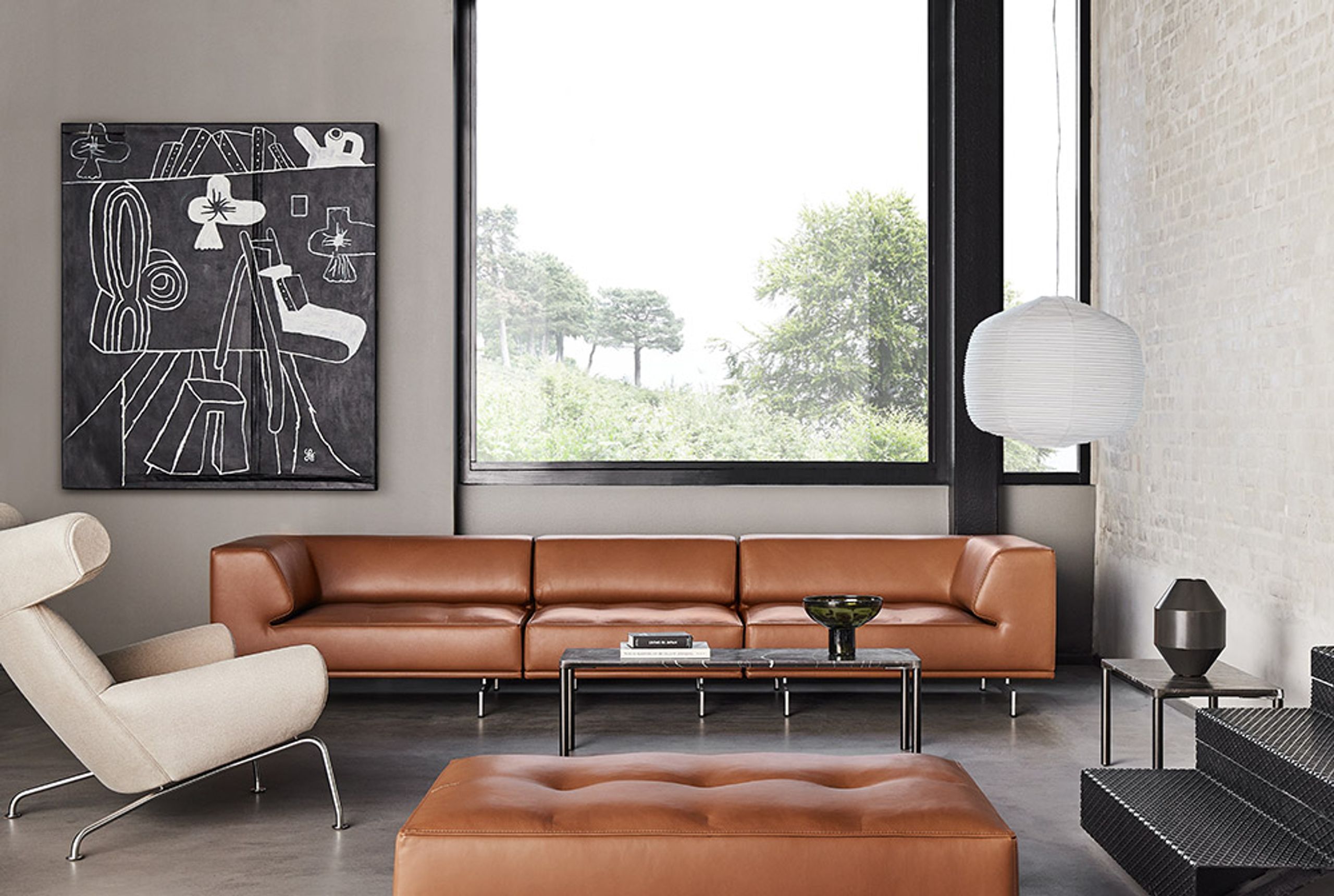 Fredericia Furniture - Křeslo - Wegner Ox Chair 1000 by Hans J. Wegner - Vegeta 90 Neutral