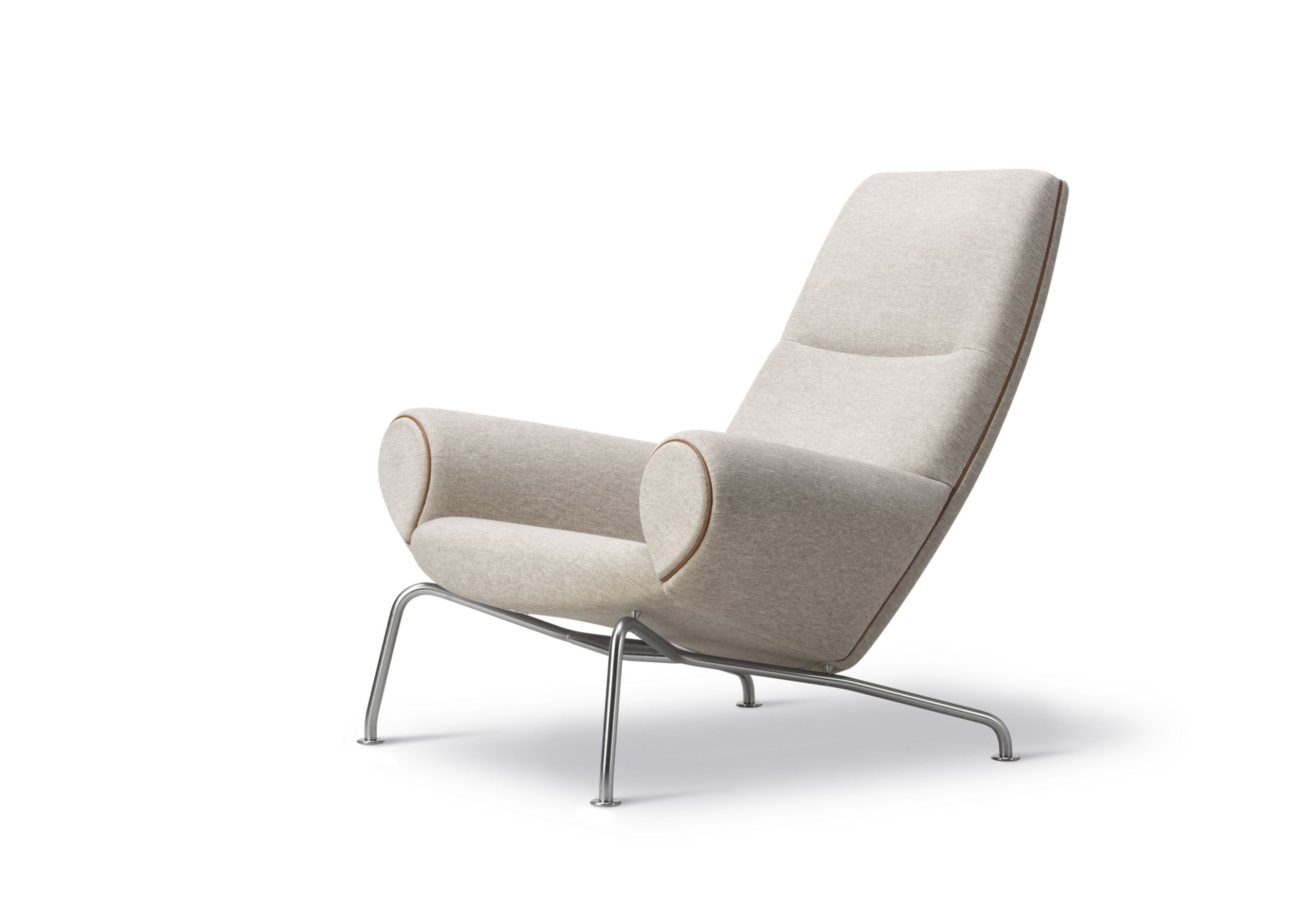 Fredericia Furniture - Armchair - Wegner Queen Chair 1010 by Hans J. Wegner - Clay 12