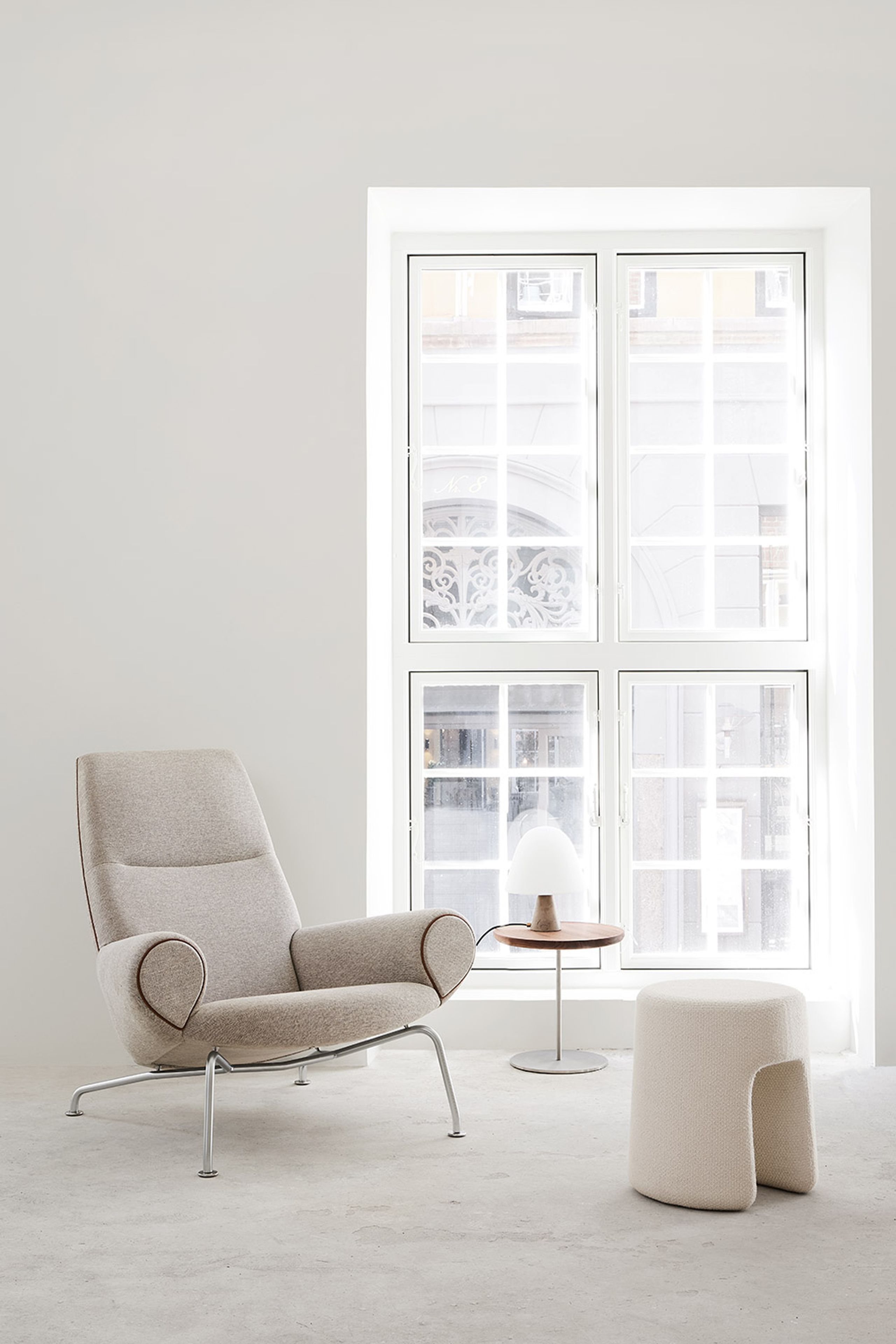 Fredericia Furniture - Pouf - Sequoia Pouf 1756 by Space Copenhagen - Hallingdal 110