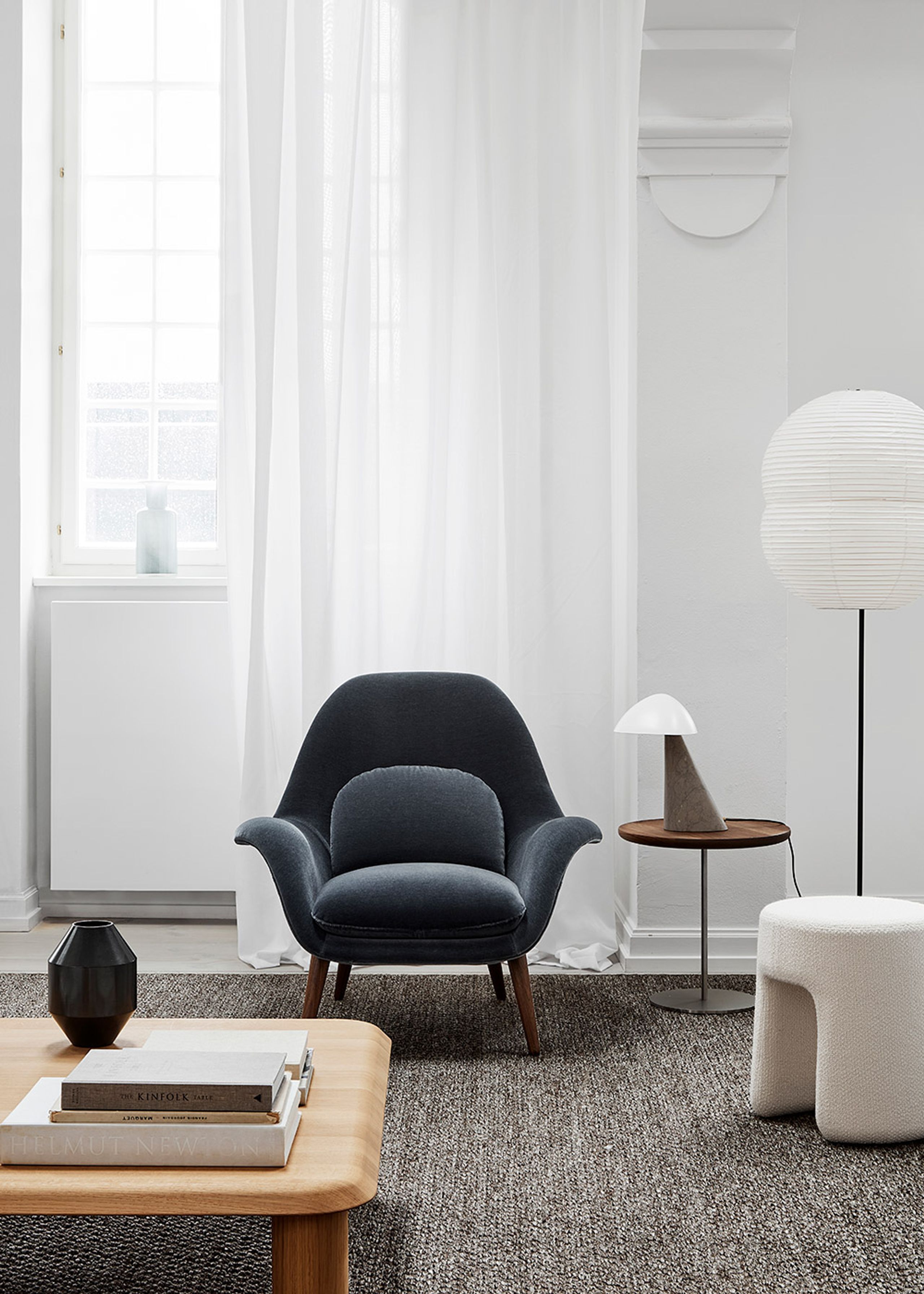 Fredericia Furniture - Pouf - Sequoia Pouf 1756 by Space Copenhagen - Hallingdal 110