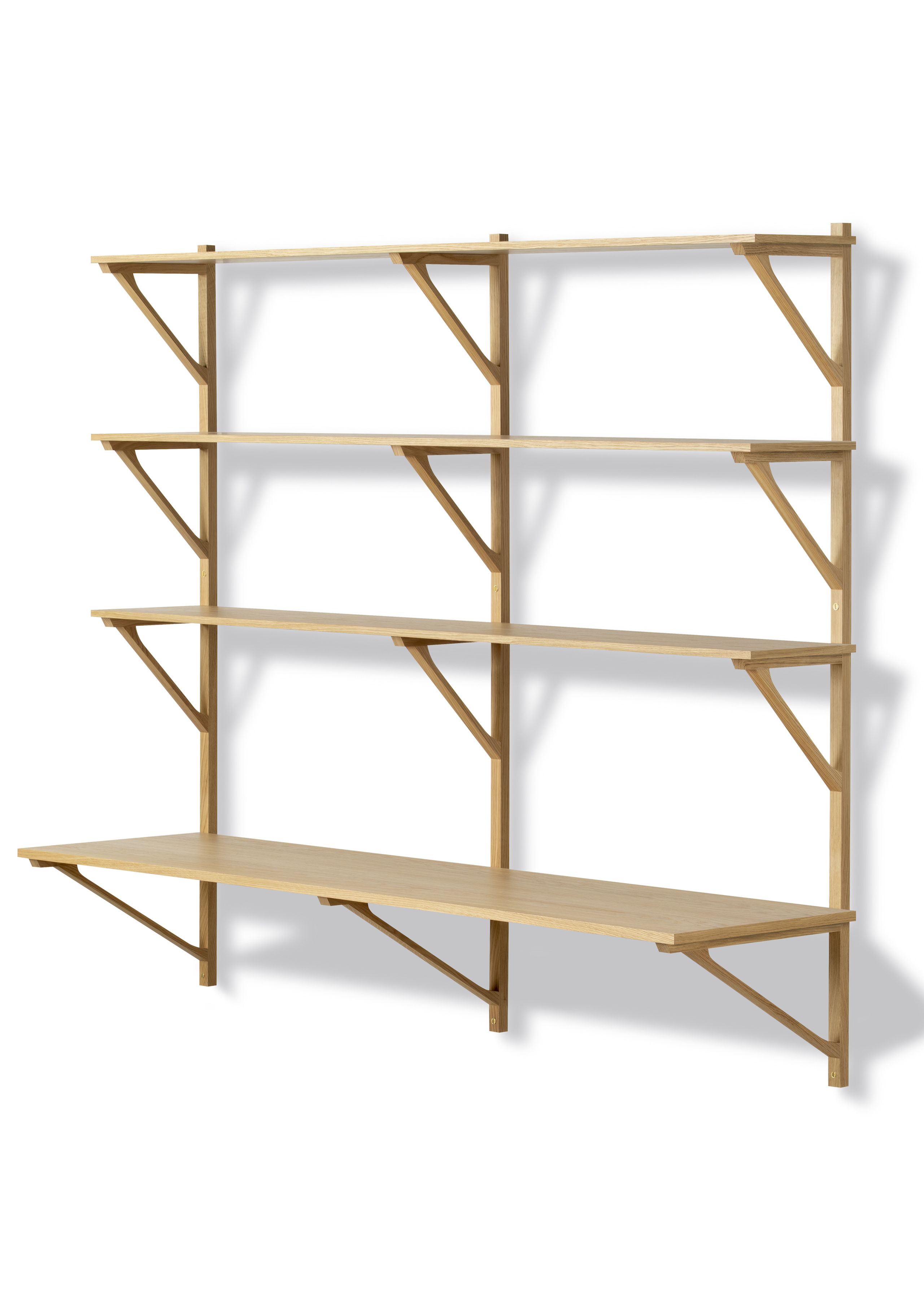 Fredericia Furniture - Regal - BM29 Shelf 2900 by Børge Mogensen - Lacquered Oak