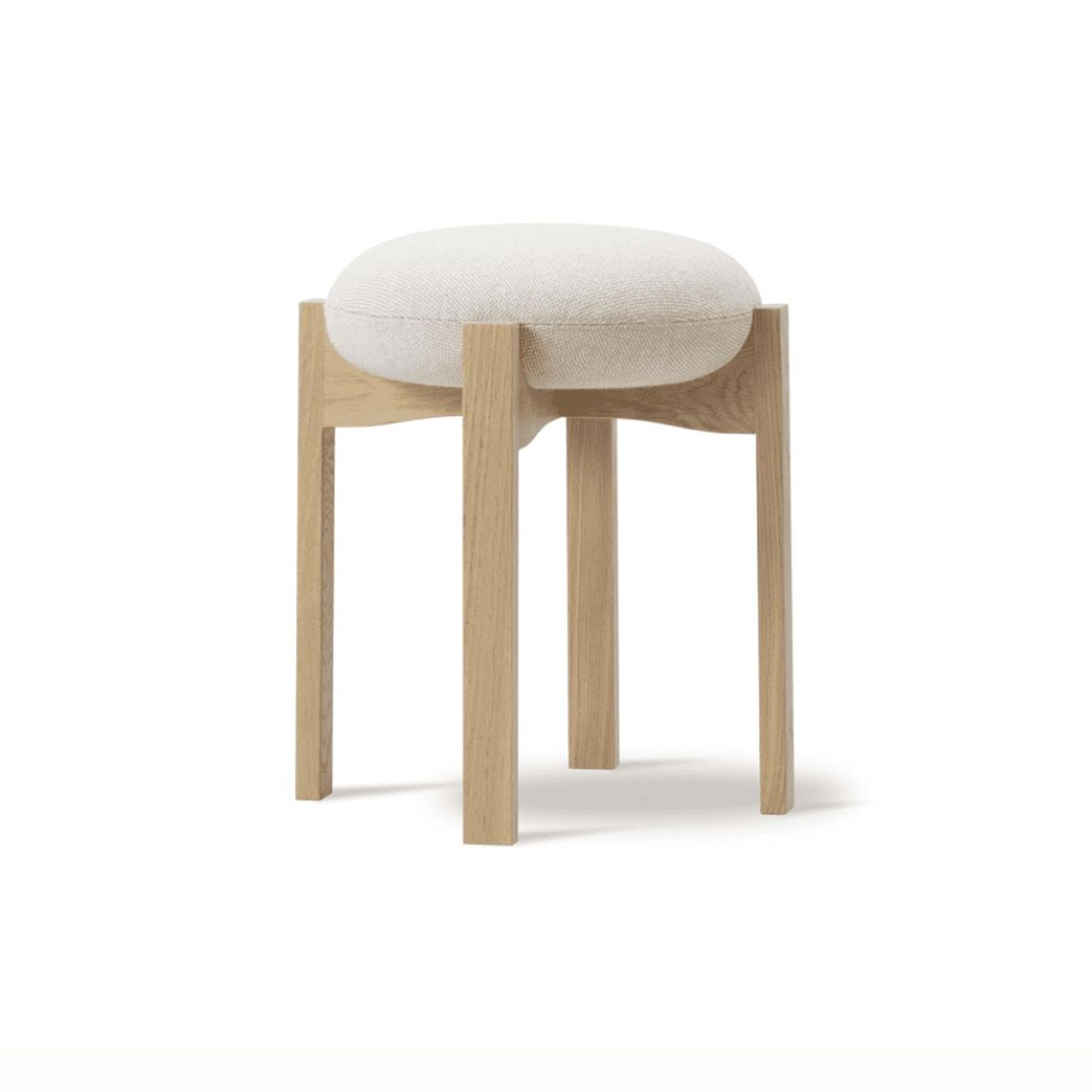 Fredericia Furniture - Stool - Pioneer Stool 6830 / By Maria Bruun - Hallingdal 200 / Oak Lacquered