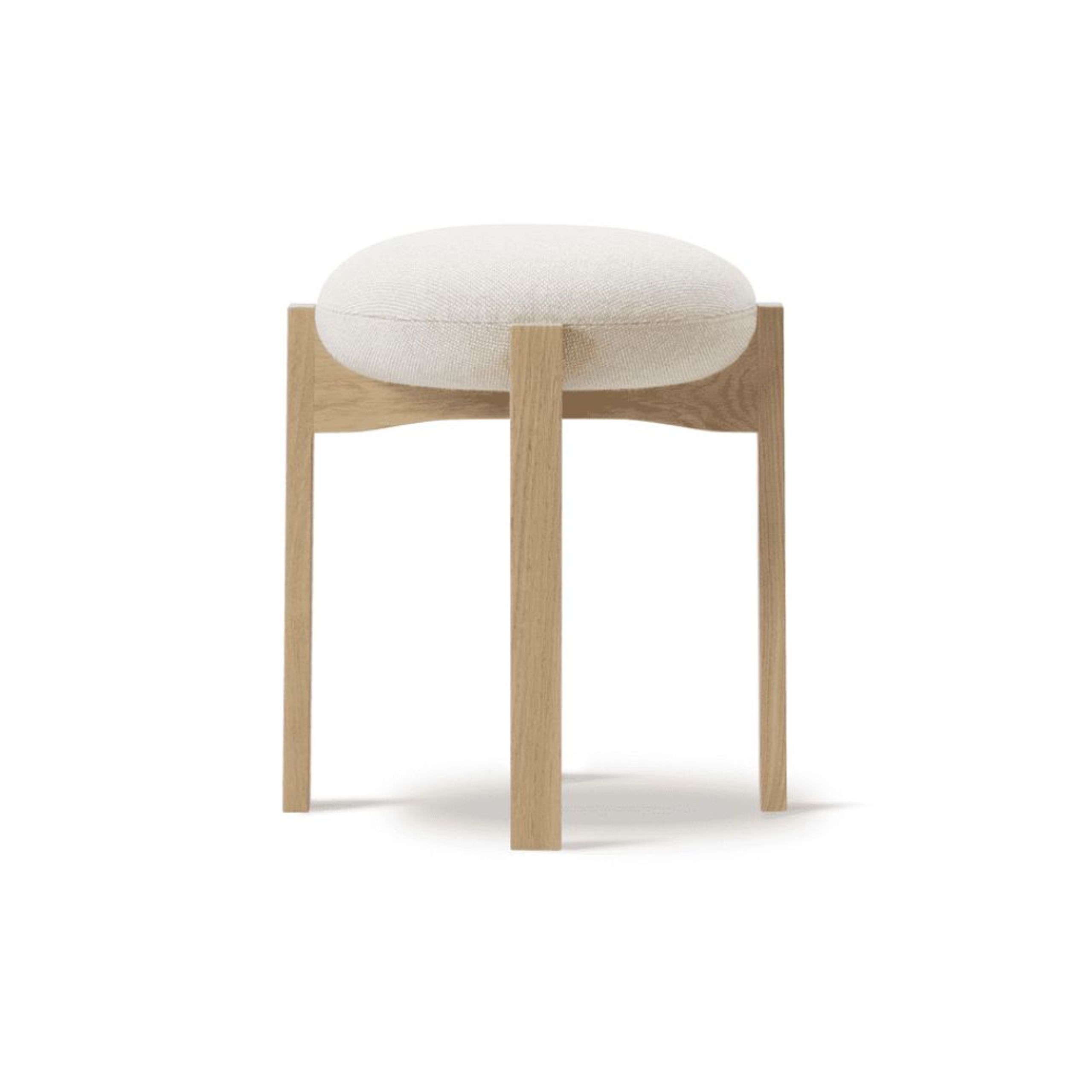 Fredericia Furniture - Stool - Pioneer Stool 6830 / By Maria Bruun - Hallingdal 200 / Oak Lacquered