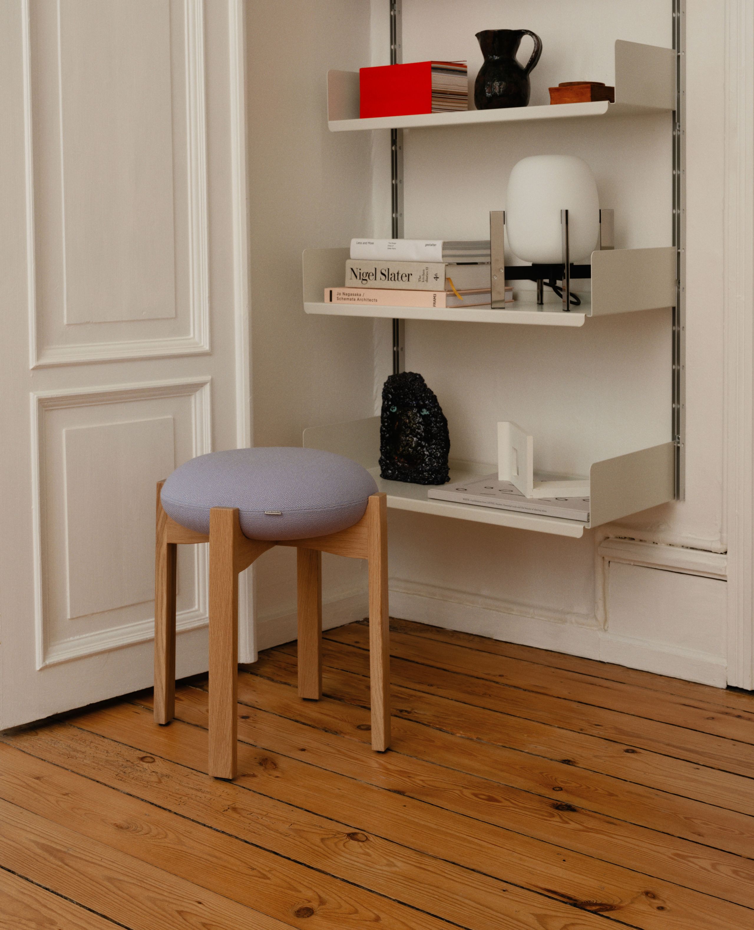 Fredericia Furniture - Stool - Pioneer Stool 6830 / By Maria Bruun - Primo 86-1 Dark Brown / Smoked Oak Stained