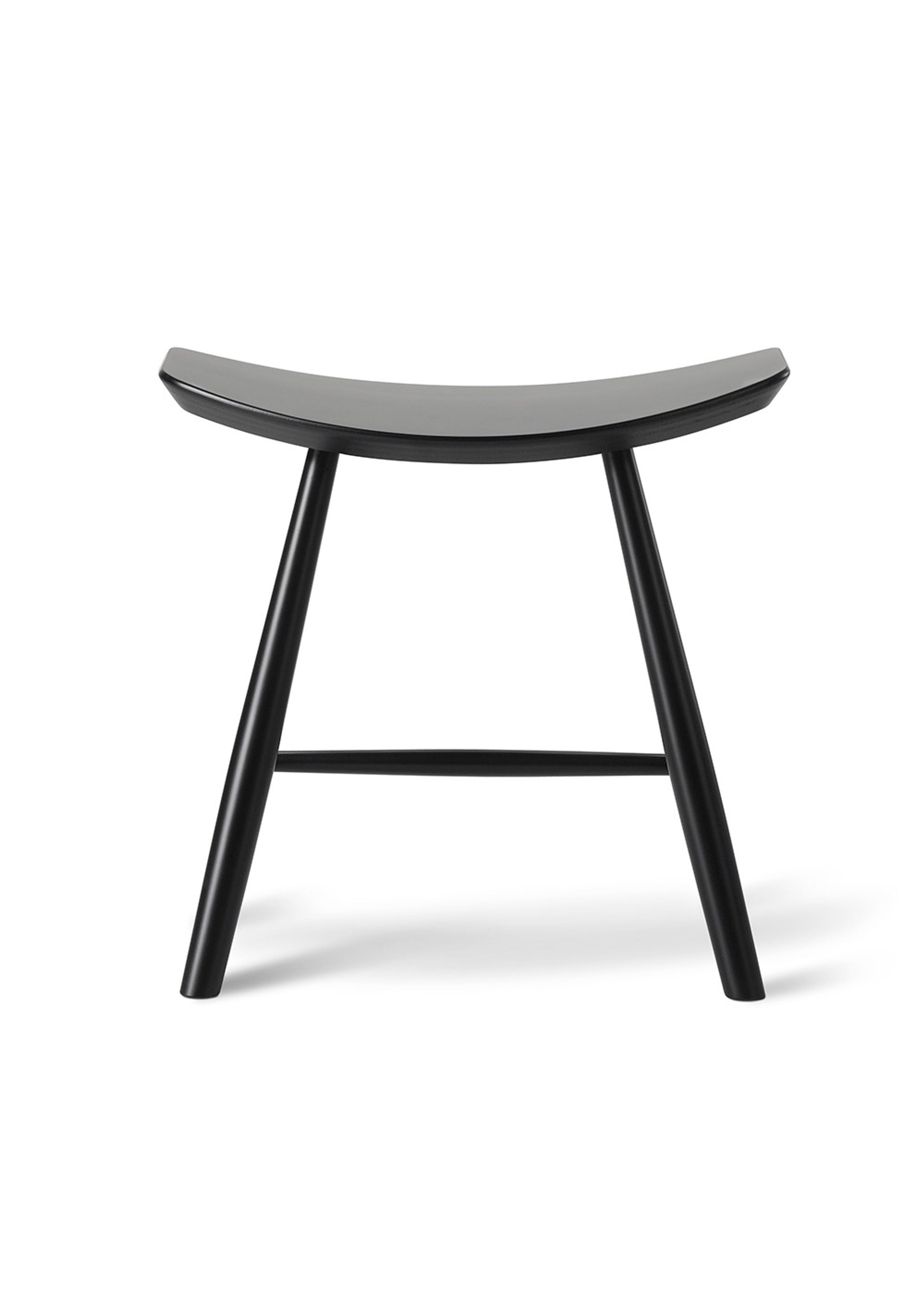 Fredericia Furniture - Skammel - J63 Stool 3063 by Ejvind A. Johansson - Black Ash