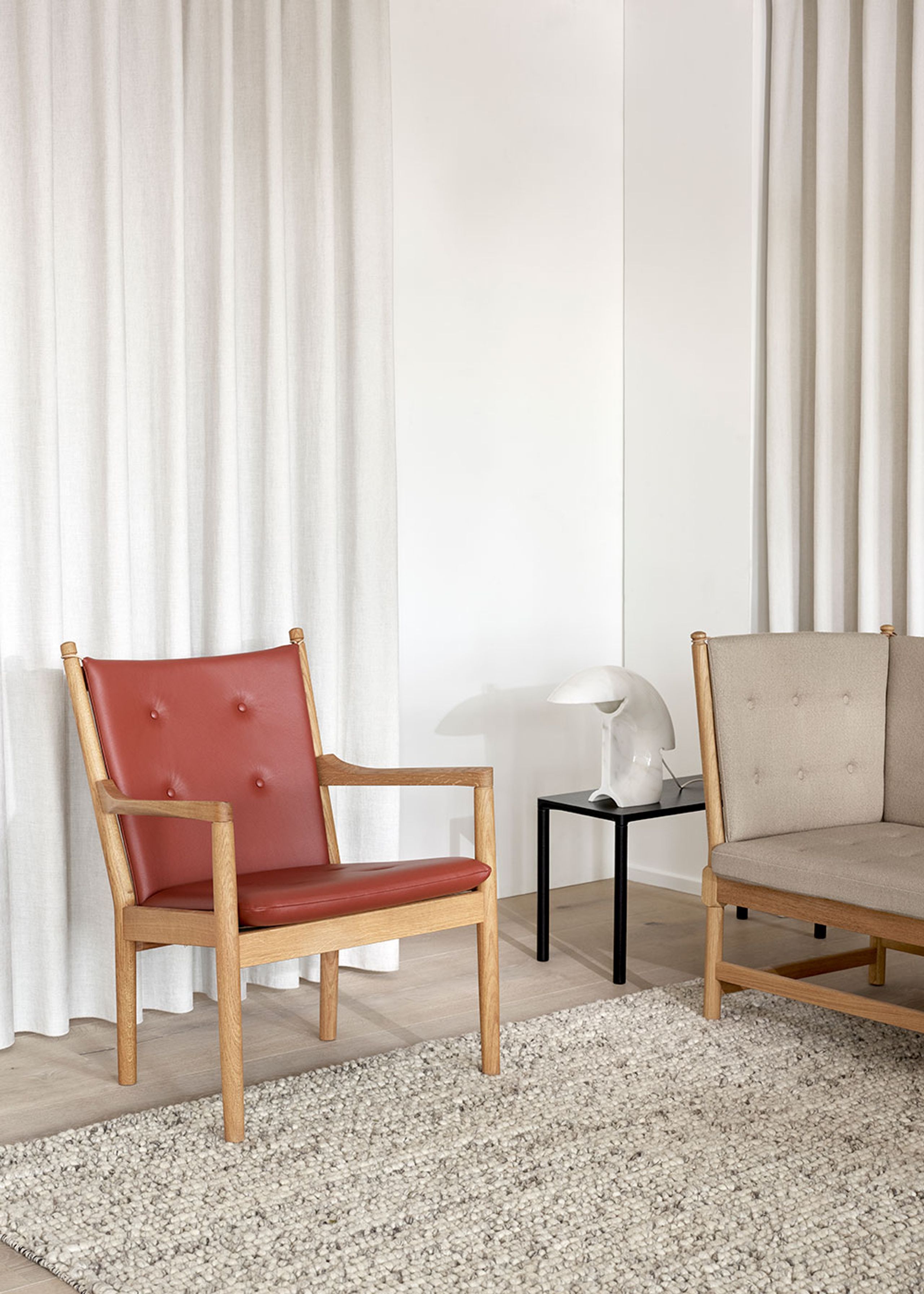 Fredericia Furniture - Sofa - 1788 Chair by Børge Mogensen - Primo 88 Black