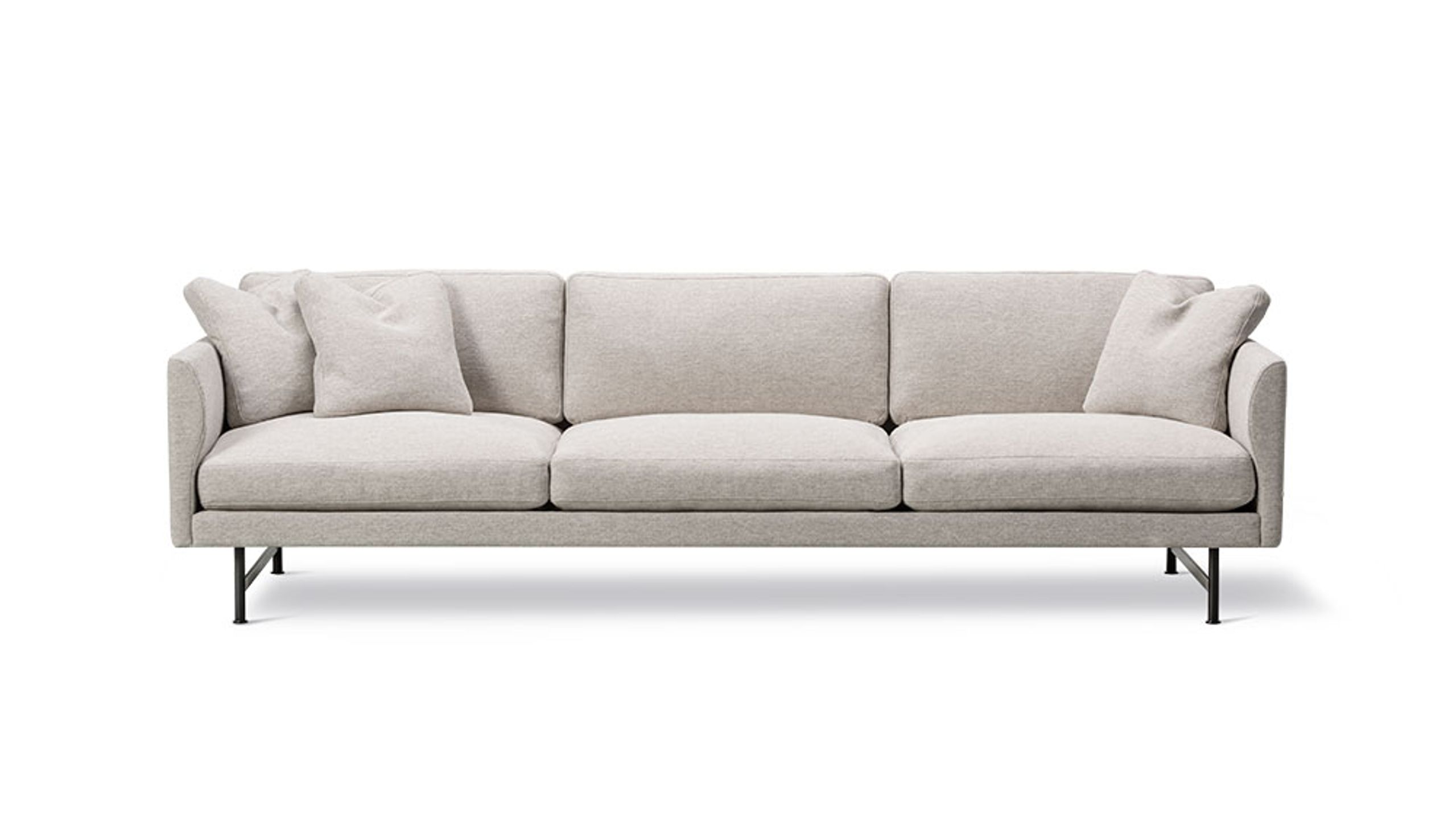 Fredericia Furniture - Couch - Calmo Sofa 80 5623 by Hugo Passos - Clay 12 / Black