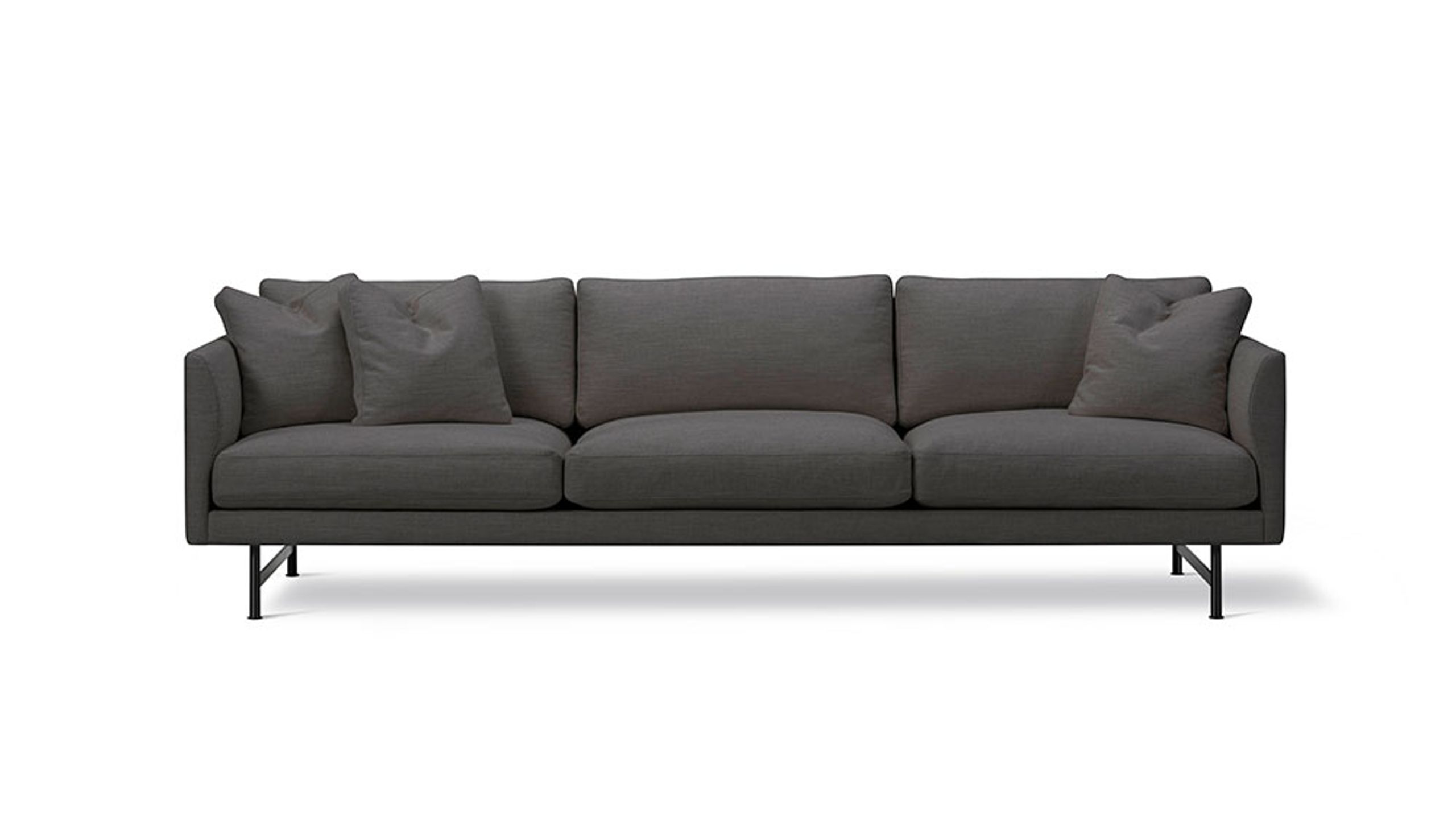 Fredericia Furniture - Couch - Calmo Sofa 80 5623 by Hugo Passos - Ruskin 34 / Black