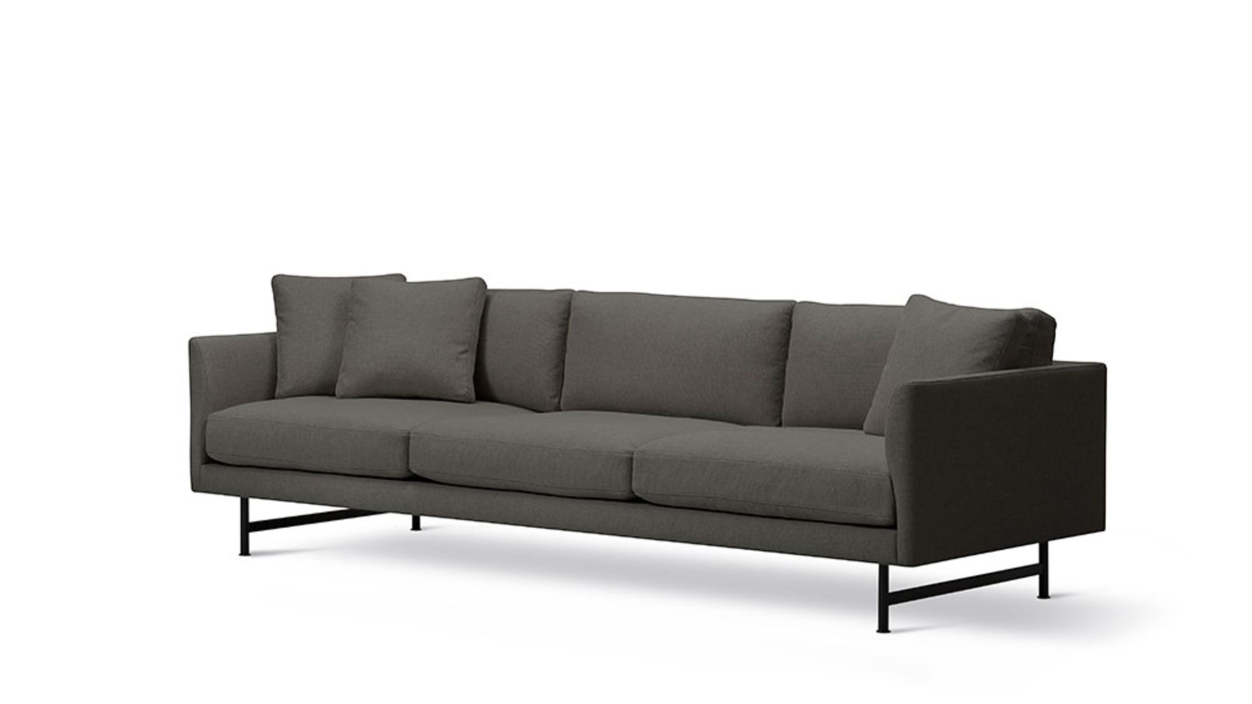 Fredericia Furniture - Couch - Calmo Sofa 80 5623 by Hugo Passos - Sunniva 173 / Black
