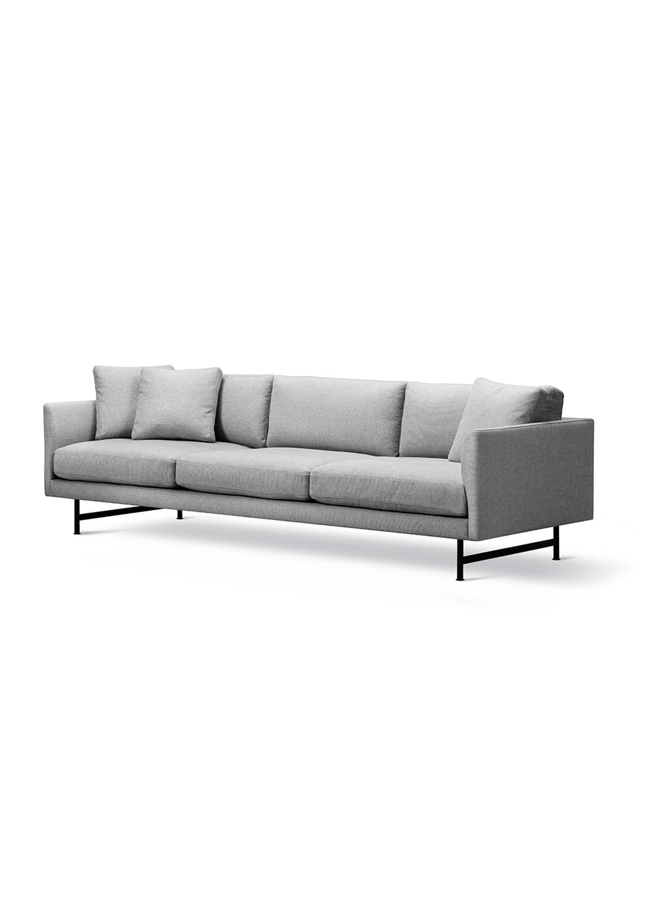 Fredericia Furniture - Couch - Calmo Sofa 80 5623 by Hugo Passos - Sunniva 242 / Black