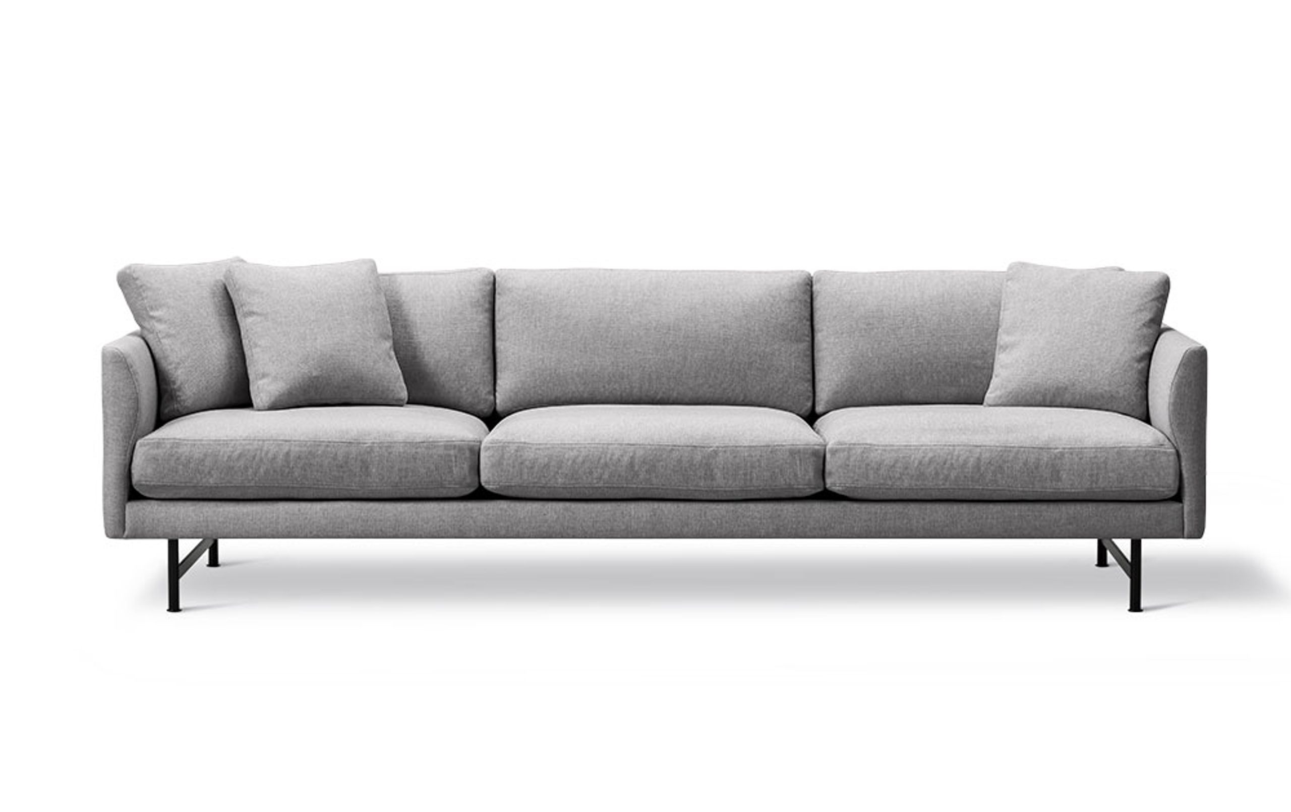 Fredericia Furniture - Couch - Calmo Sofa 80 5623 by Hugo Passos - Sunniva 242 / Black