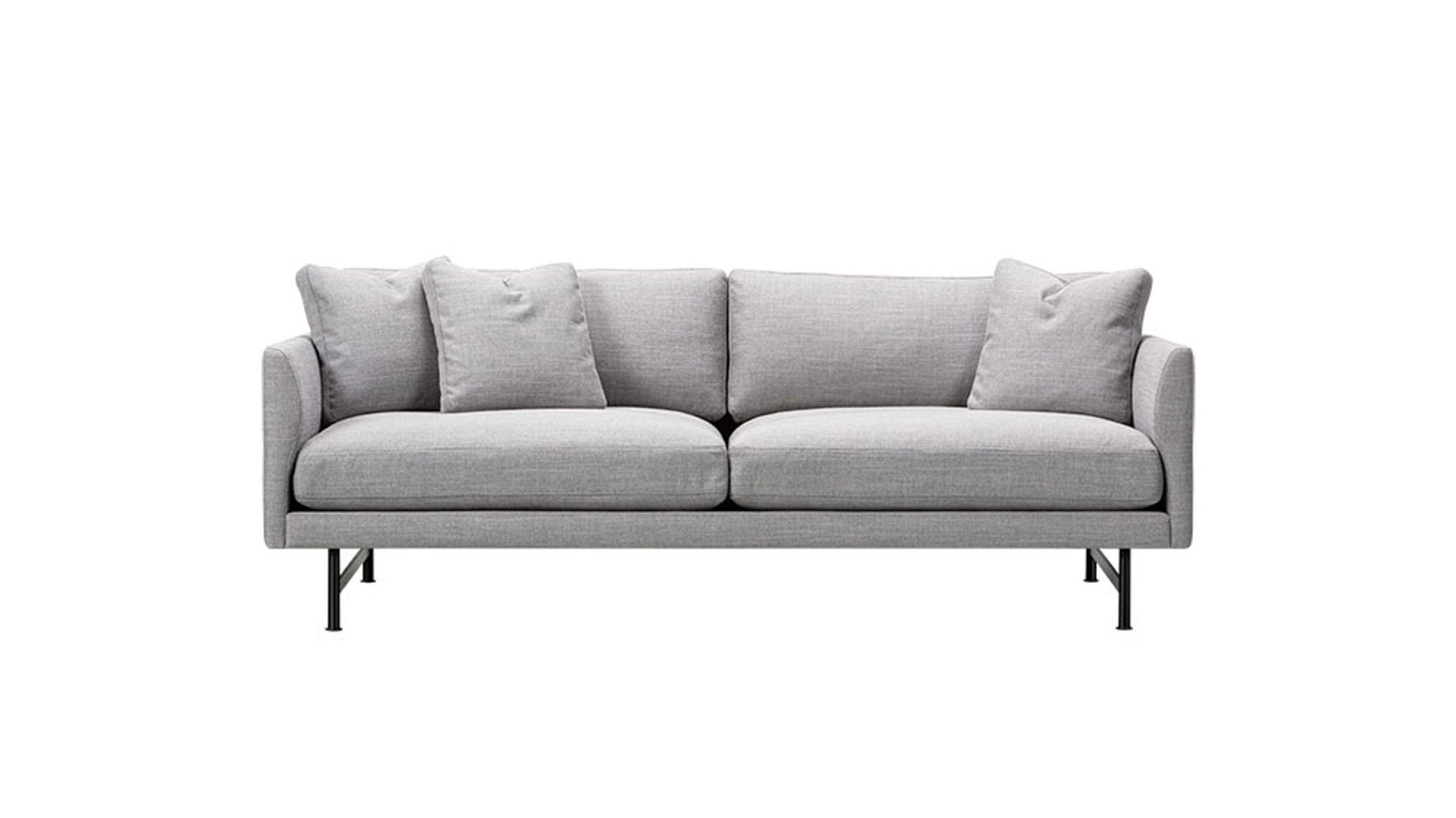 Fredericia Furniture - Couch - Calmo Sofa 95 5652 by Hugo Passos - Sunniva 242 / Black