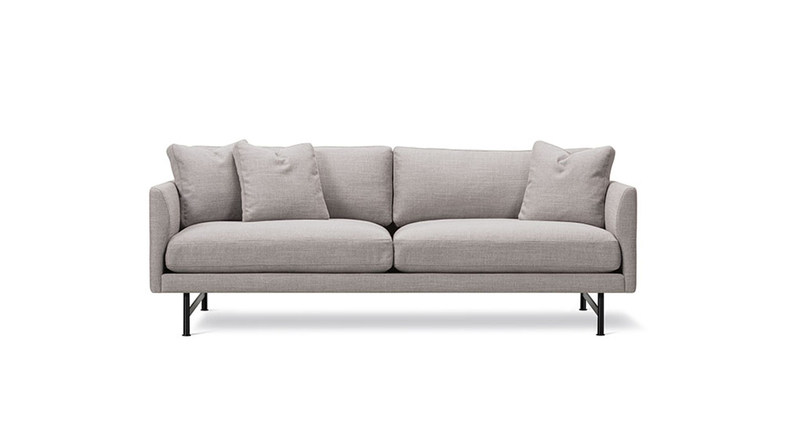 Fredericia Furniture - Couch - Calmo Sofa 95 5652 by Hugo Passos - Sunniva 717 / Black