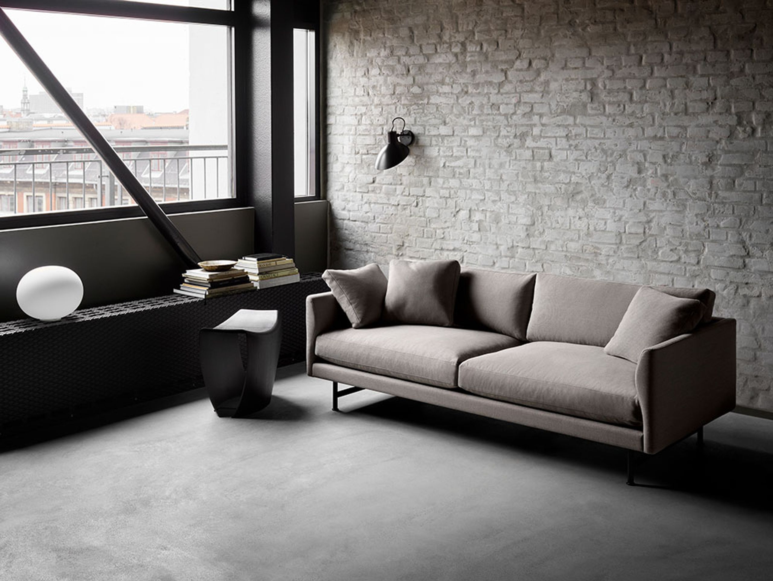 Fredericia Furniture - Soffa - Calmo Sofa 95 5652 by Hugo Passos - Sunniva 783 / Black