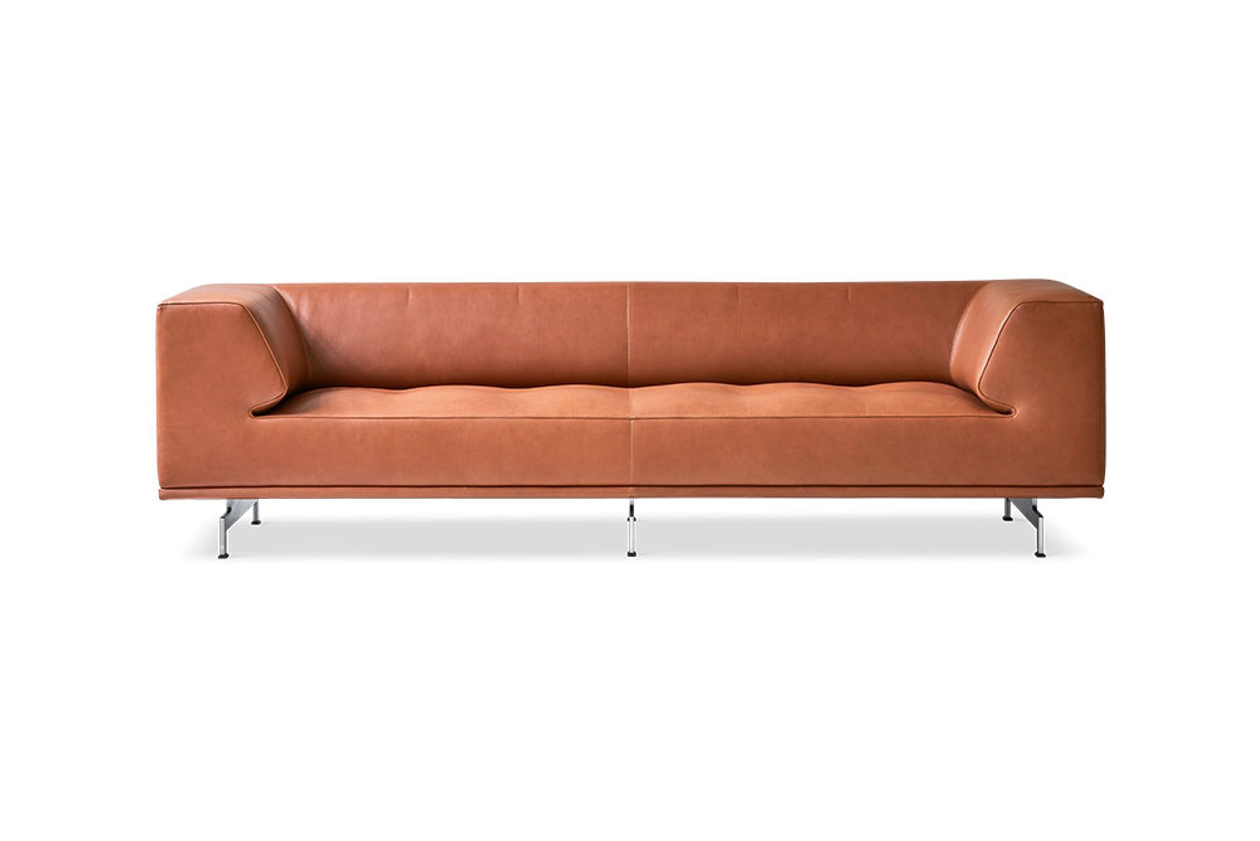 Fredericia Furniture - Sofá - Delphi Sofa 4510 by Hannes Wettstein - Max 95 Cognac
