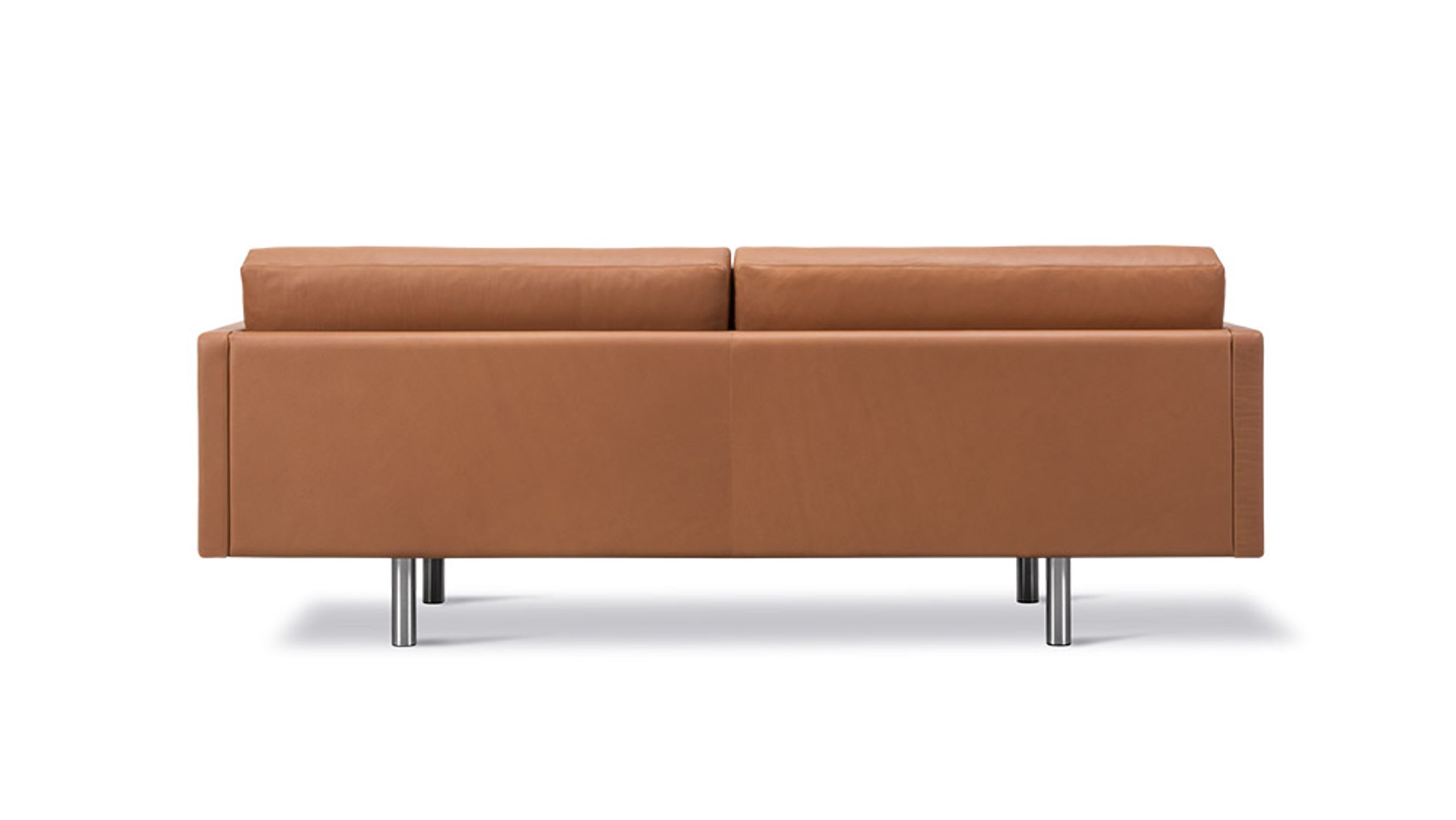 Erik Jørgensen - Pohovka pro 2 osoby - EJ220 2-seater Sofa 2052 by Erik Jørgensen - Primo 75 Cognac / Brushed Chrome