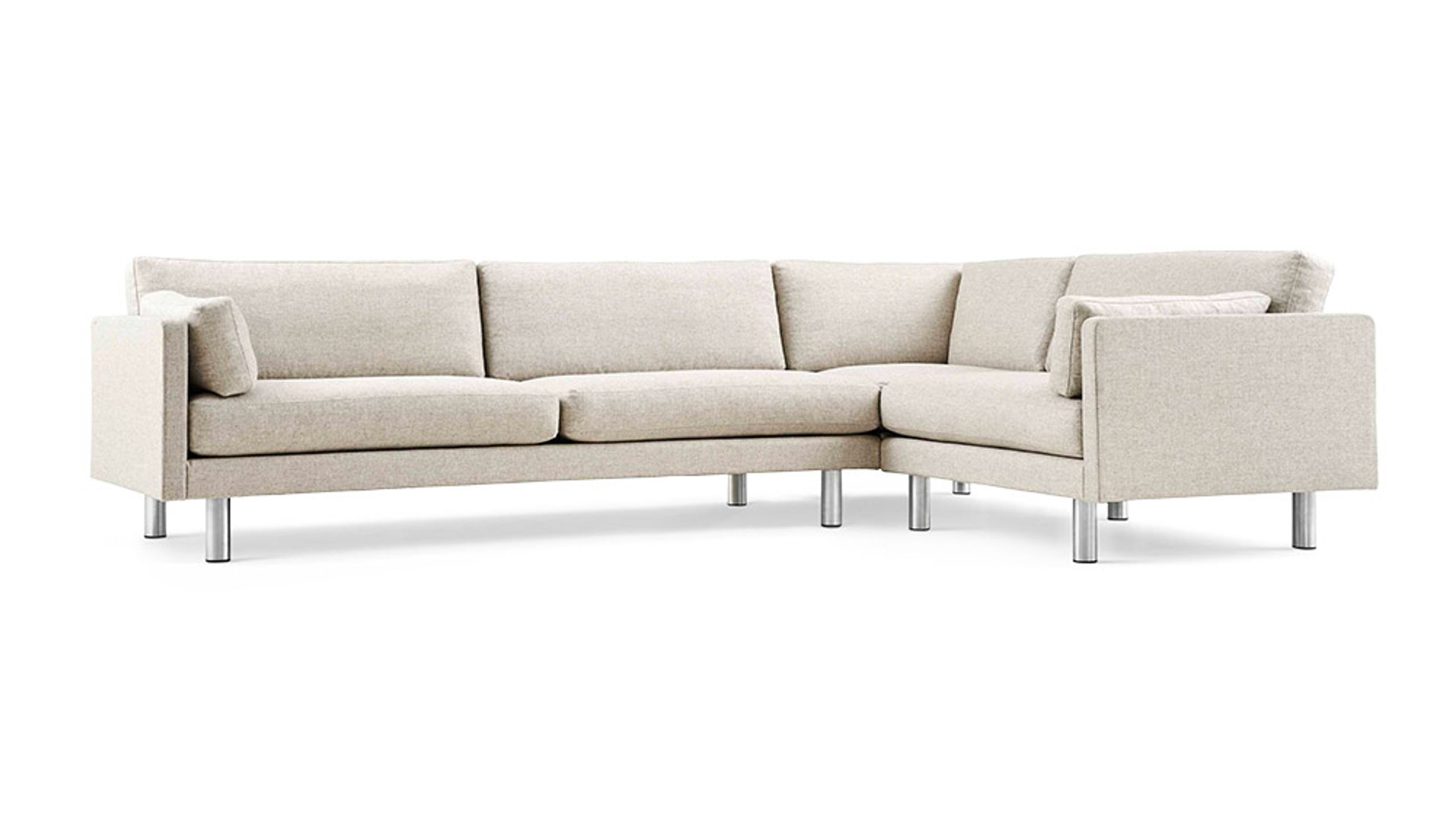 Fredericia Furniture - Sofa - EJ220 Elements 2-seater 2037 by Erik Jørgensen - Clay 12 / Brushed Chrome