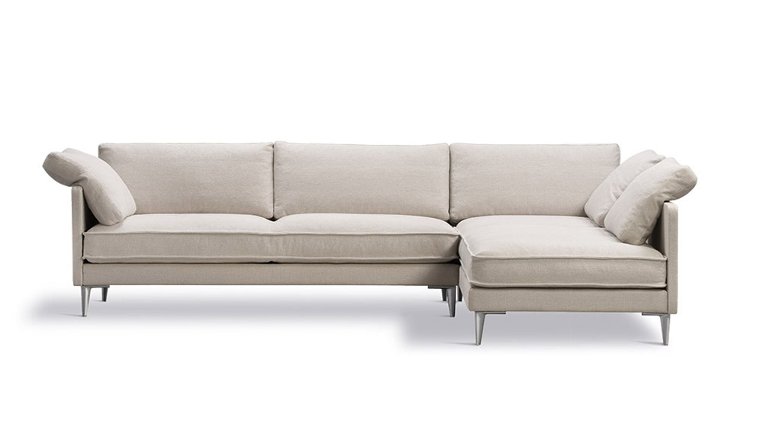 Fredericia Furniture - Sohva - EJ295 Chaise Sofa 2945 by Erik Jørgensen Studio - Anta 214/Chrome